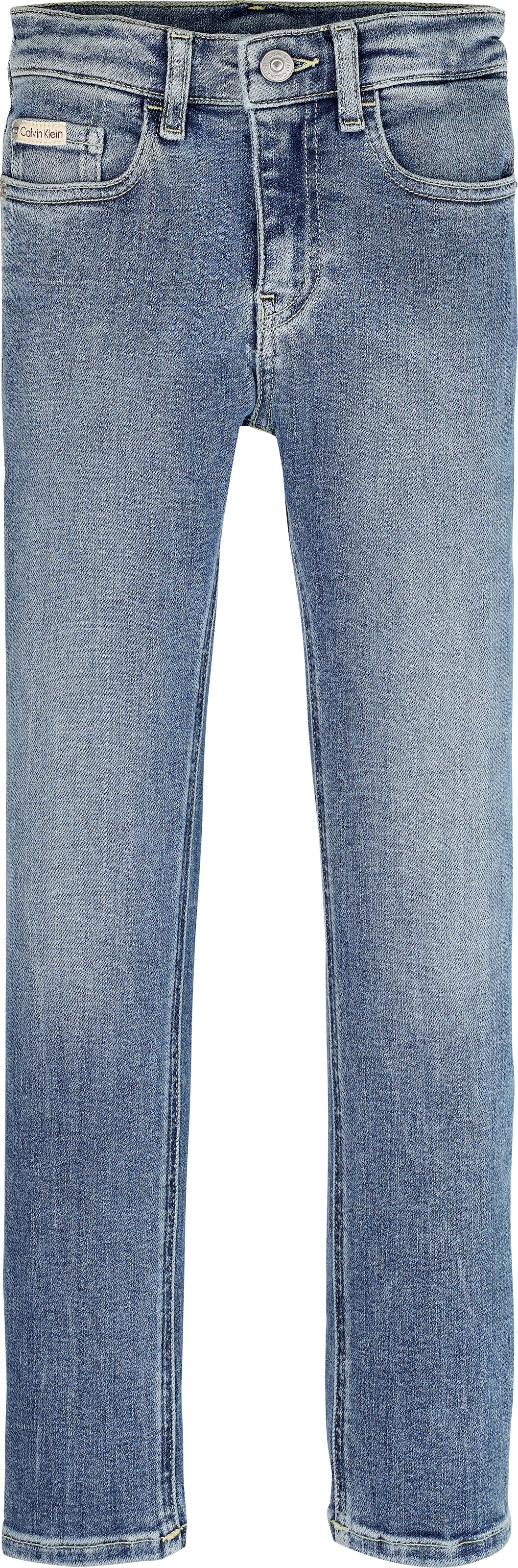 Calvin Klein Jeans Slim-fit-Jeans »SLIM NEW MID BLUE PWS«, für Kinder bis 16 Jahre, in cooler Waschung
