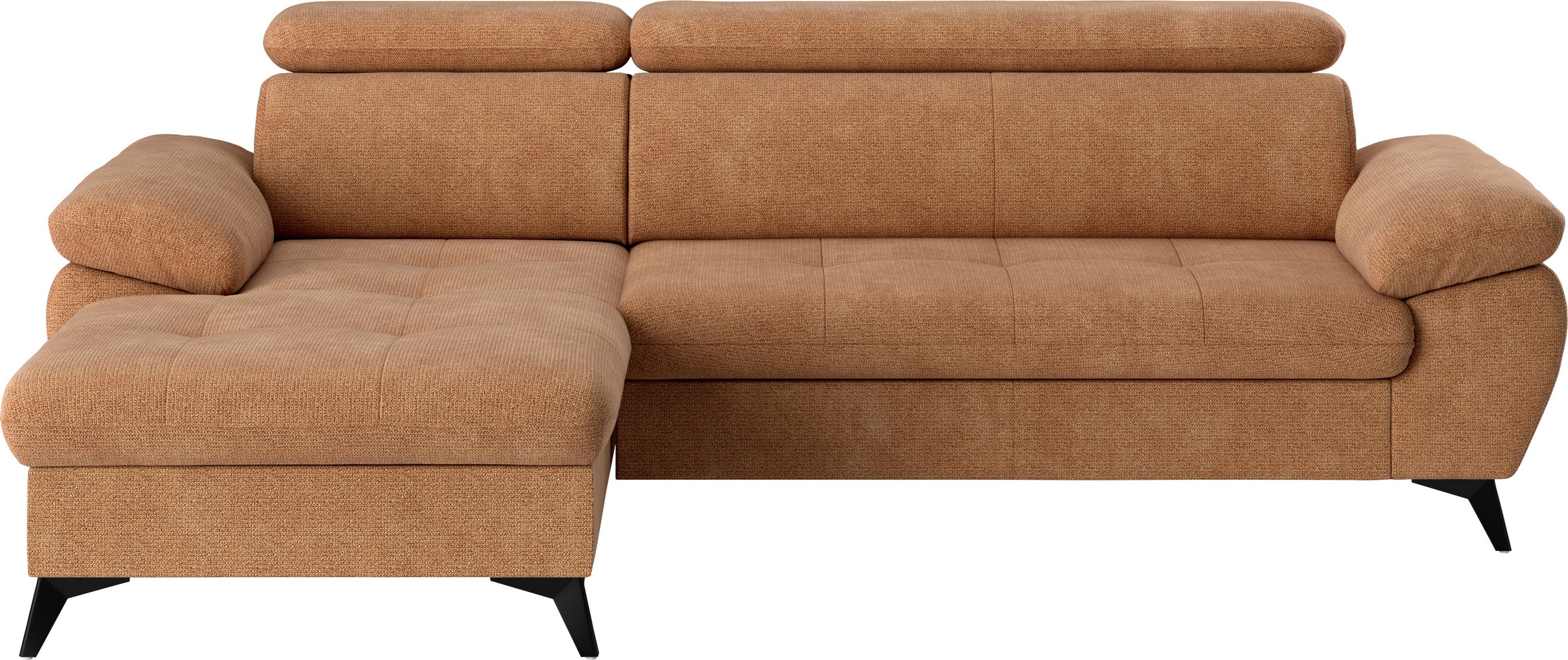 COTTA Ecksofa "Hudson L-Form, B: 261 cm" mit Kopfteilverstellung, optional günstig online kaufen