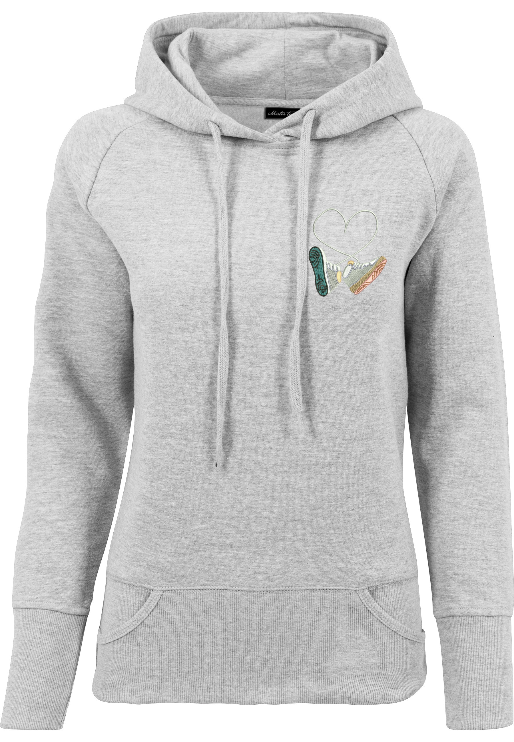 MisterTee Rundhalspullover "MisterTee Herren Damen Ladies Kicks Love EMB Hoody" 1