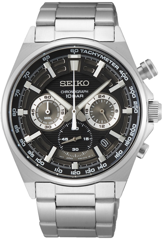 Seiko Chronograph »SSB397P1«, Armbanduhr, Quarzuhr, Herrenuhr, Stoppfunktion, Datum