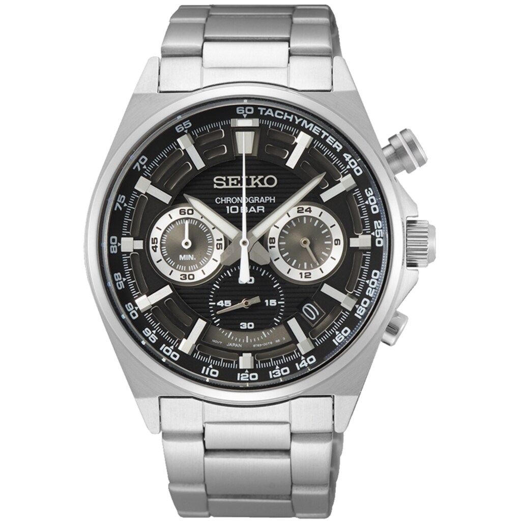 Seiko Chronograph »SSB397P1«, Armbanduhr, Quarzuhr, Herrenuhr, Stoppfunktion, Datum