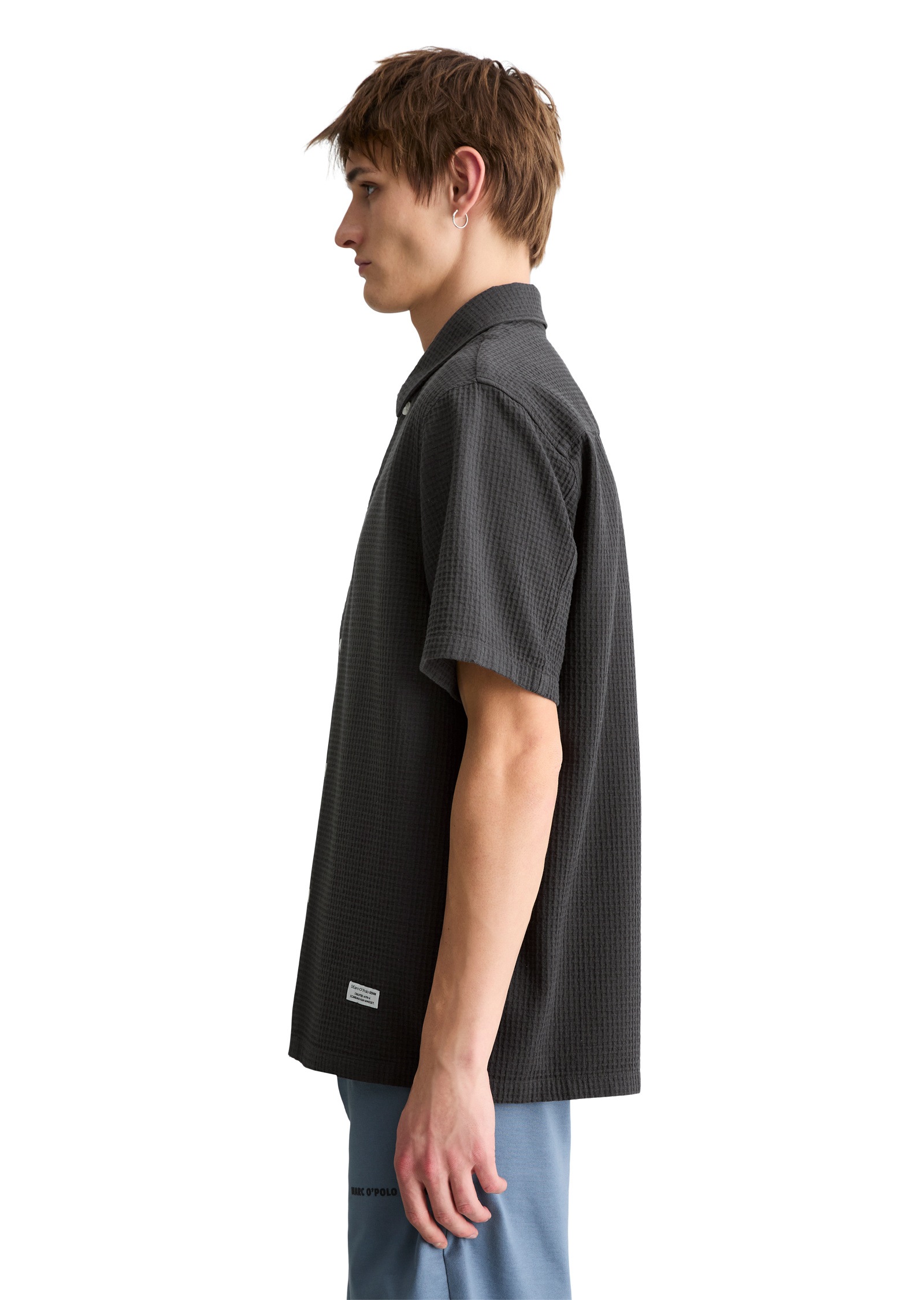 Marc OPolo DENIM Kurzarmhemd "mit Karo-Struktur" günstig online kaufen