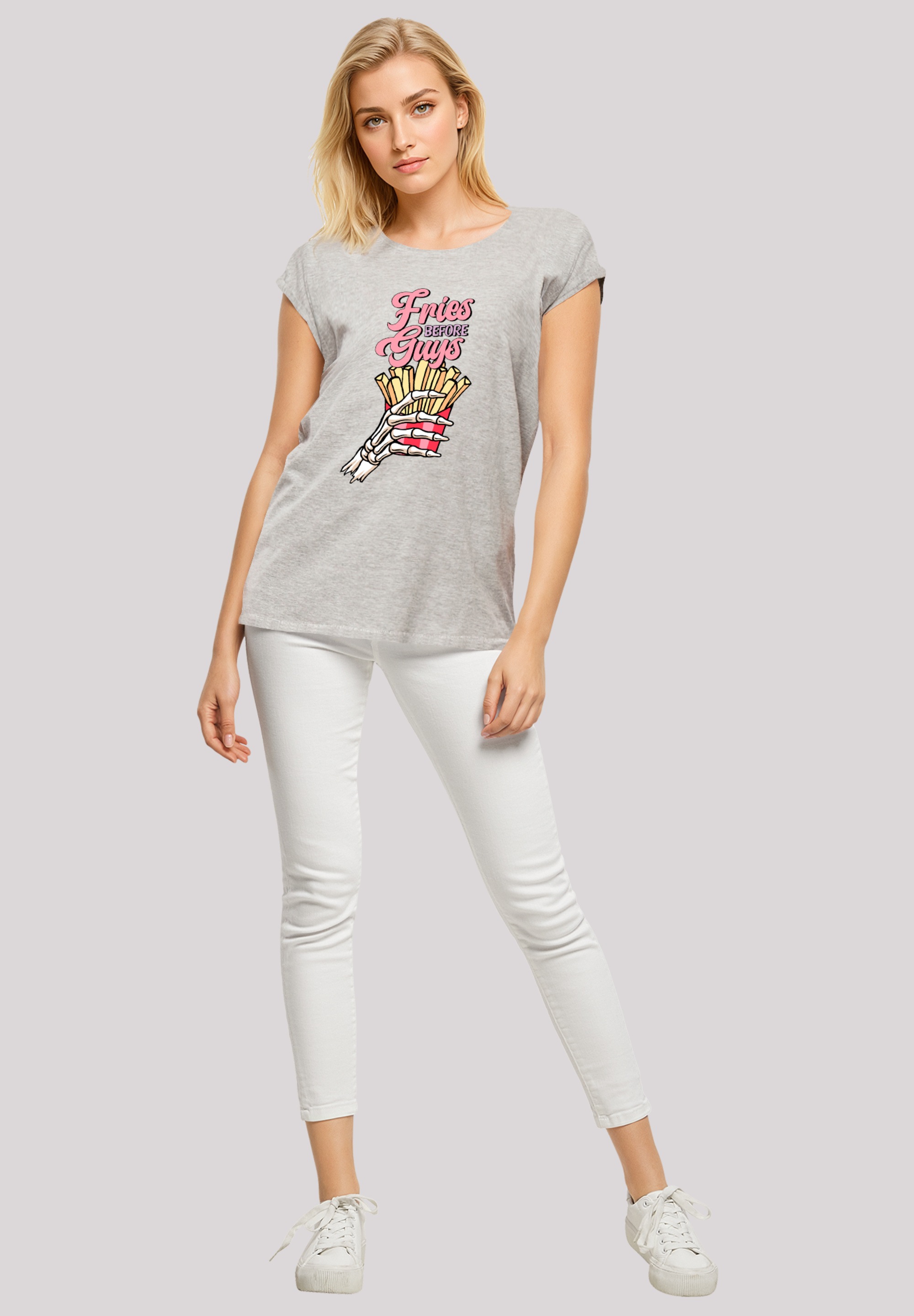 F4NT4STIC T-Shirt »Anti Valentinstag Fries«, Premium Qualität