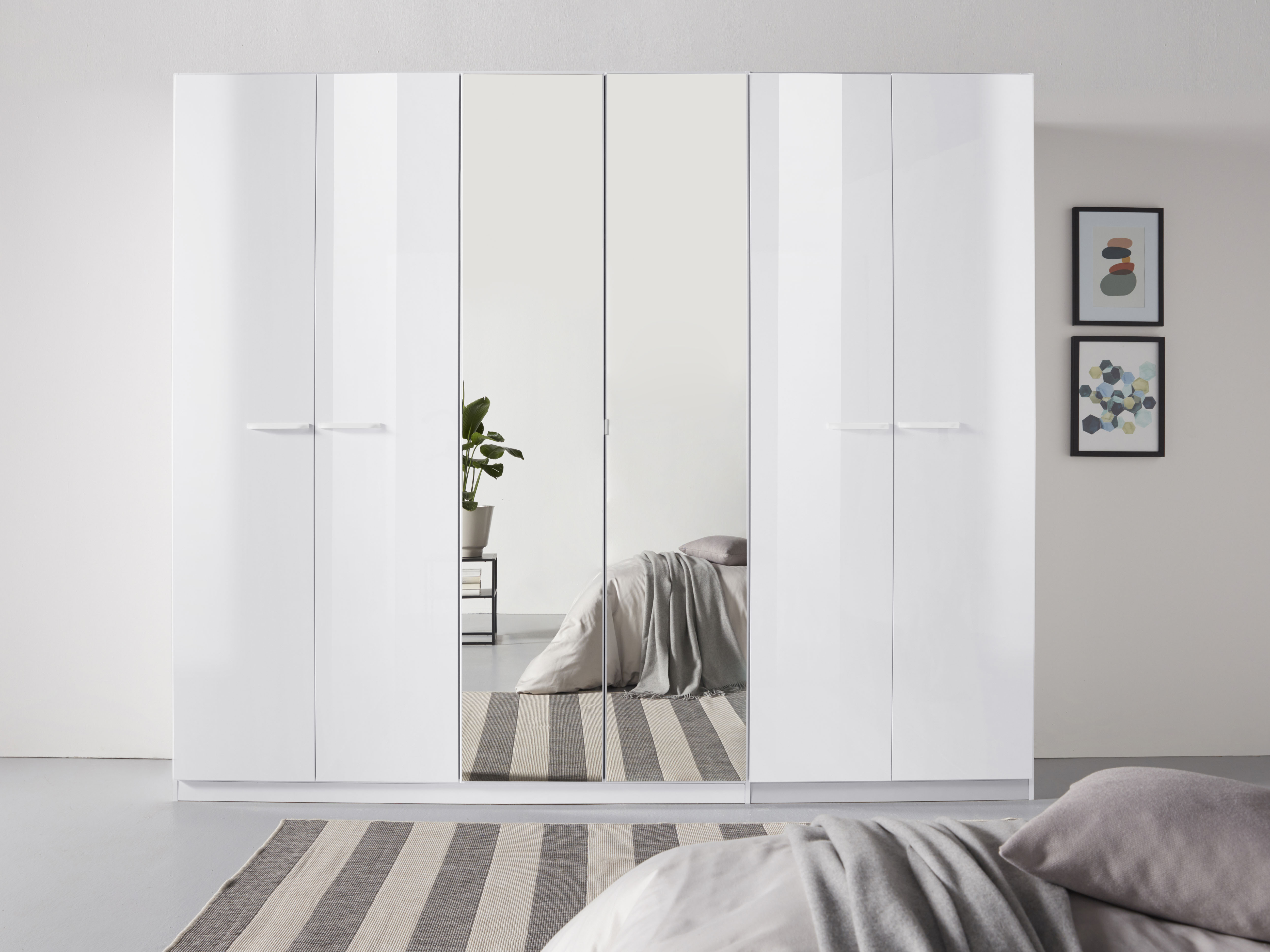 OTTO home Kleiderschrank "Mehrzweckschrank Aktenschrank Möbel Mietswohnung Schlafzimmer OTELI" erhältlich in Breiten 91-360 cm, ab Breite 136cm inkl. Innenschubladen, mit zusätzlichen Einlegeböden, optional mit Spiegel MADE IN GERMANY