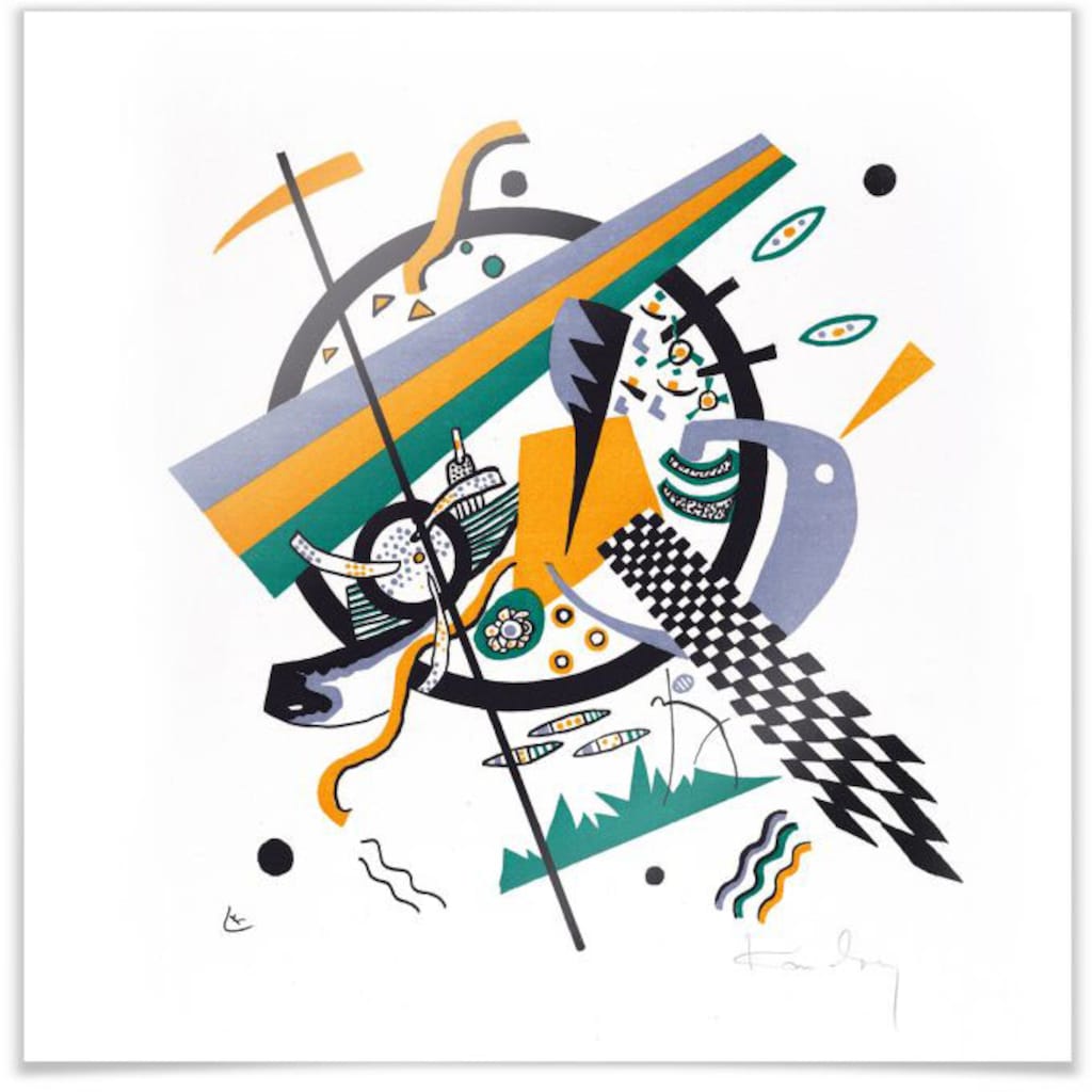 Wall-Art Poster »Kleine Welten Formel 1 abstrakt«, Abstrakt, (1 St.)