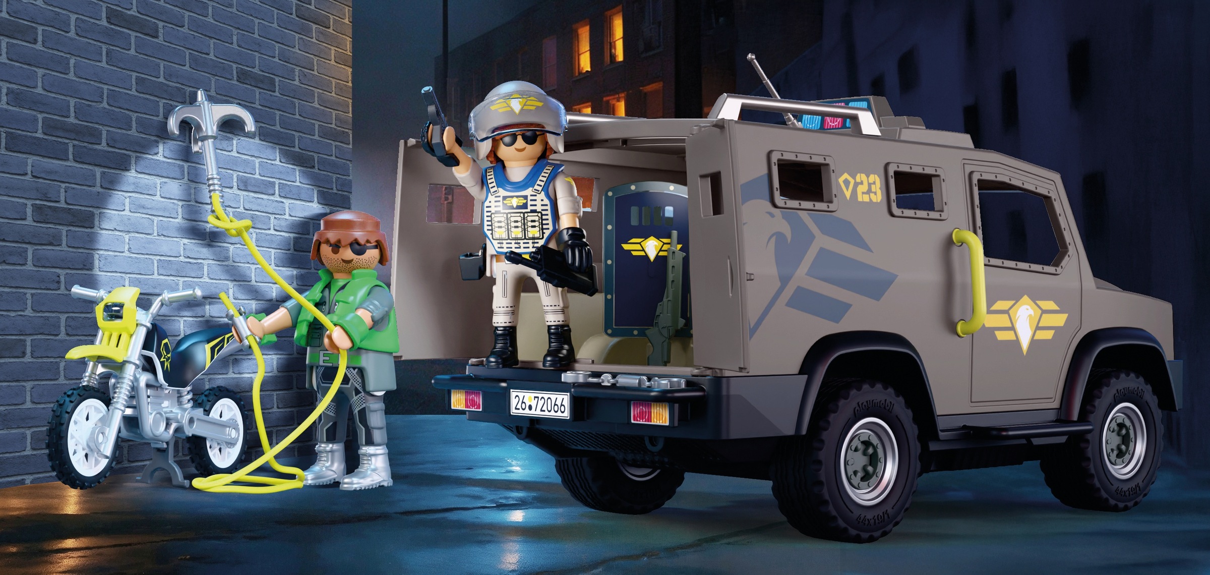 Playmobil® Konstruktions-Spielset »SWAT-Einsatzfahrzeug (72066), City Action« Made in Europe
