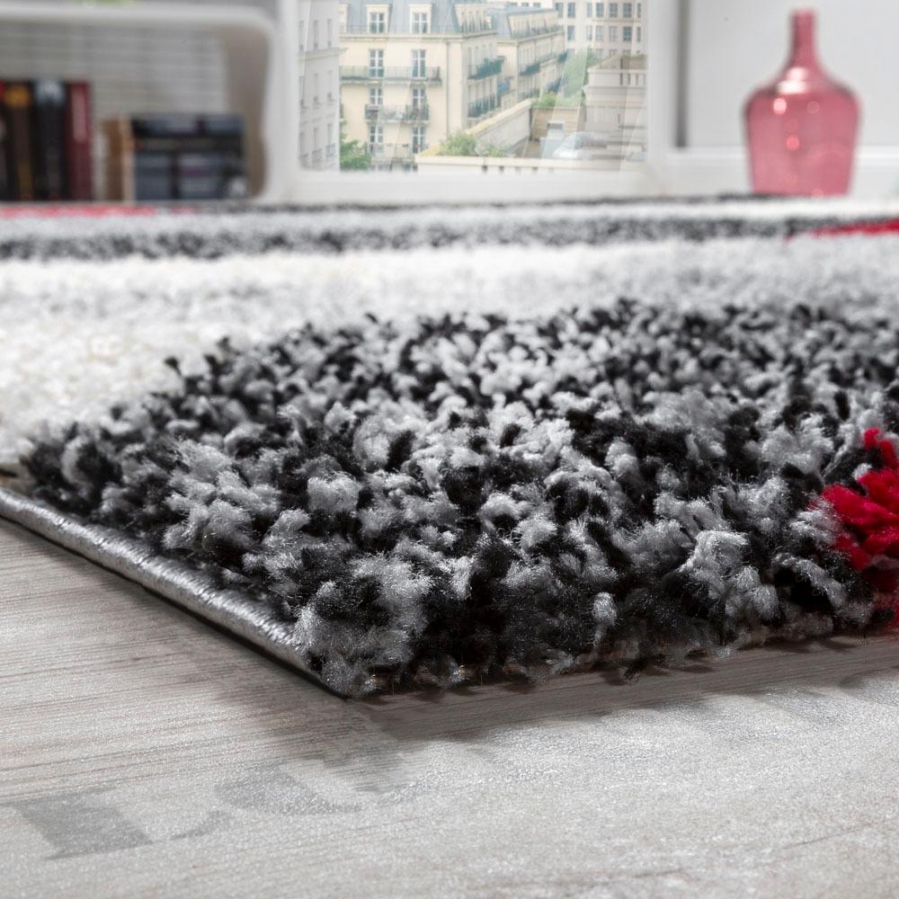 Paco Home Hochflor-Teppich »Mango 308«, rechteckig, 34 mm Höhe, weicher Shaggy, modernes Design, ideal im Wohnzimmer & Schlafzimmer