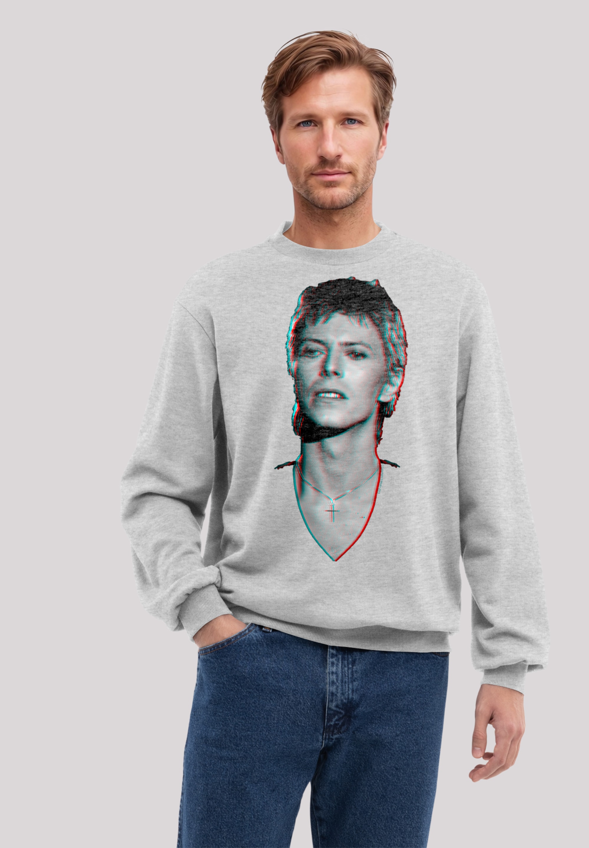F4NT4STIC Sweatshirt "TV Times Pop Star David Bowie Portrait 1977", Premium günstig online kaufen