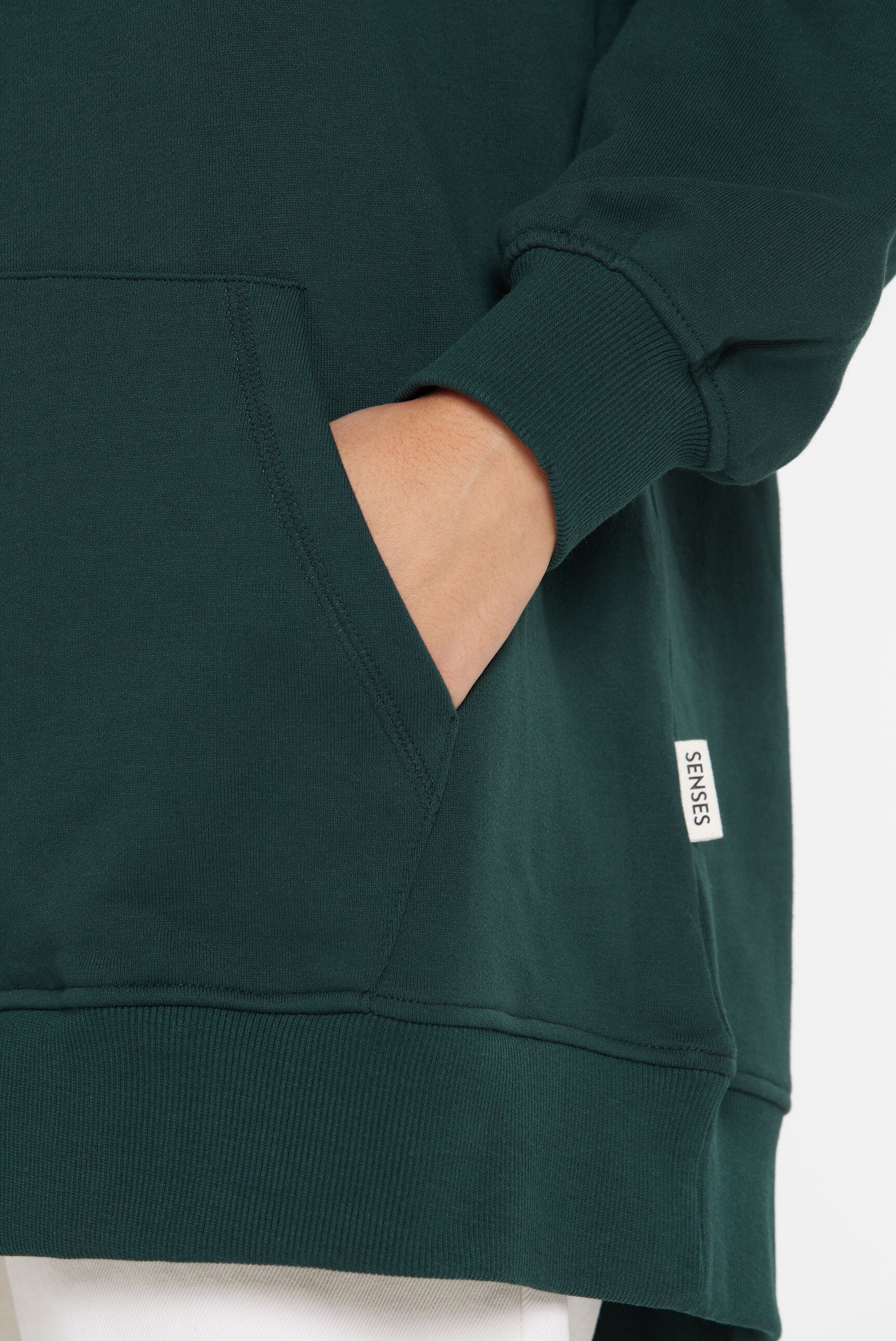 SENSES.THE LABEL Kapuzensweatshirt , mit Frottee Lettern
