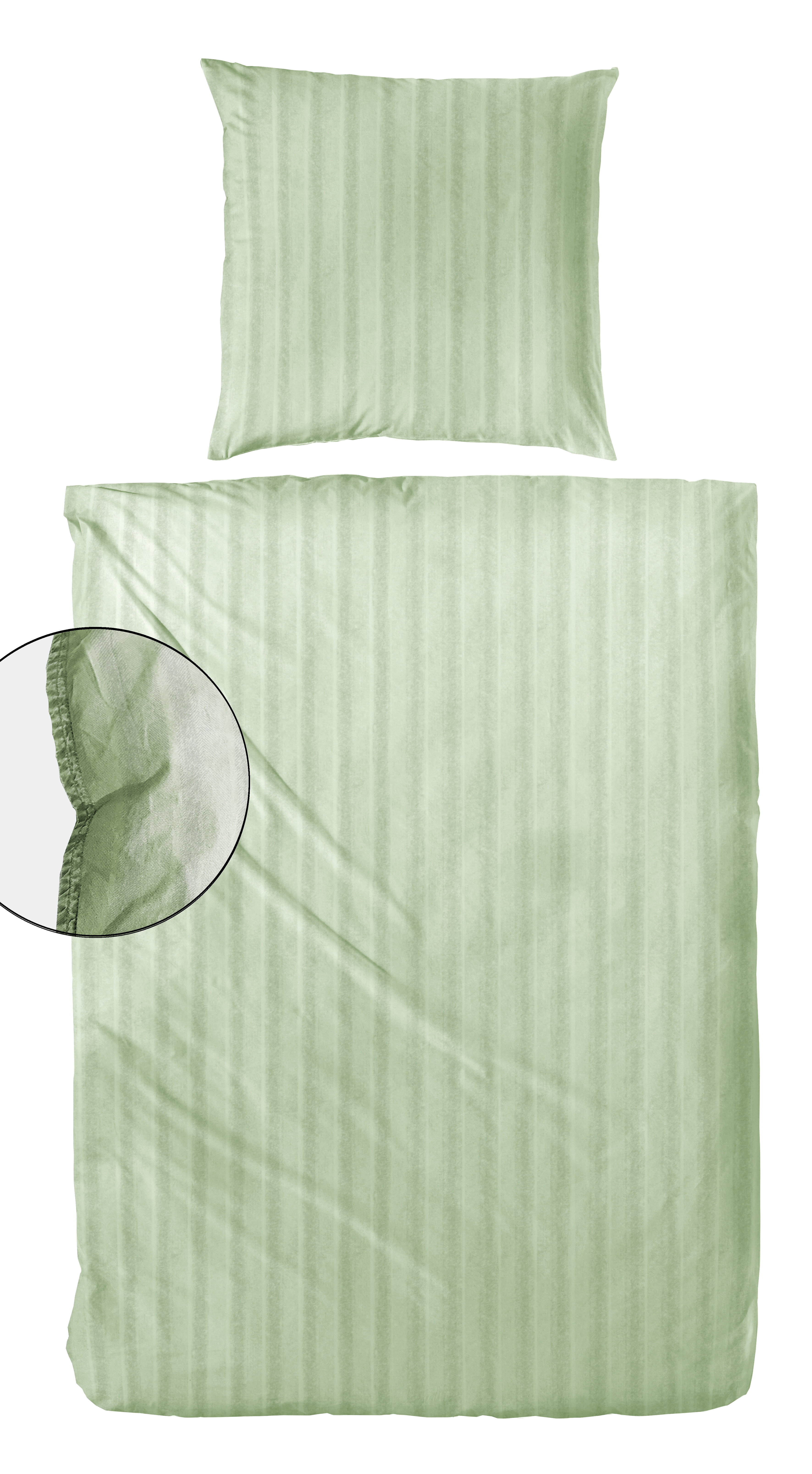 Primera Bettwäsche "Stone-Washed Style" 2 Stk. Bettwäsche mit Streifen aus 100 % Baumwolle, ab Gr. 135x200 cm