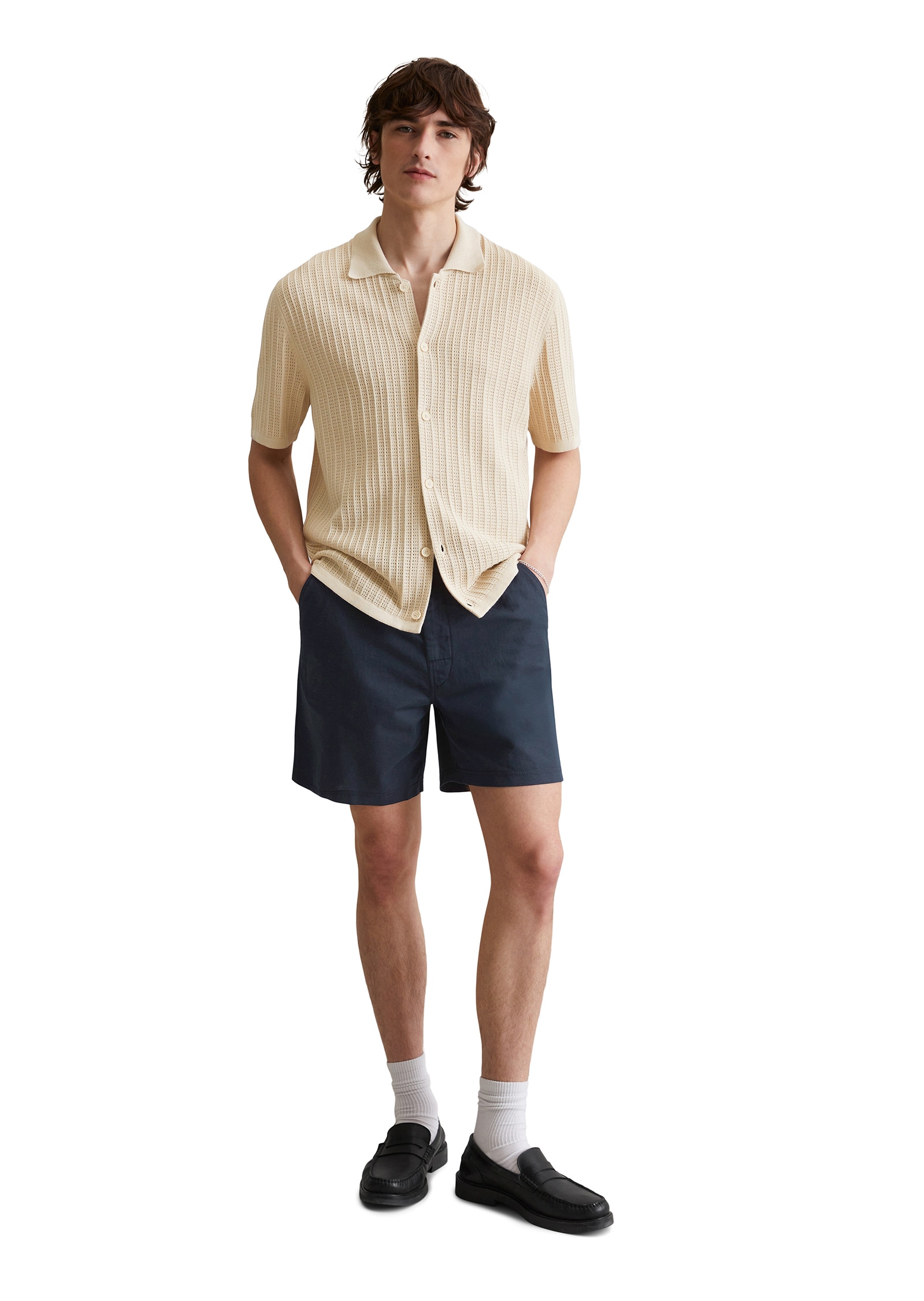 Marc O'Polo DENIM Kurzarmhemd »mit durchgehender Knopfleiste«