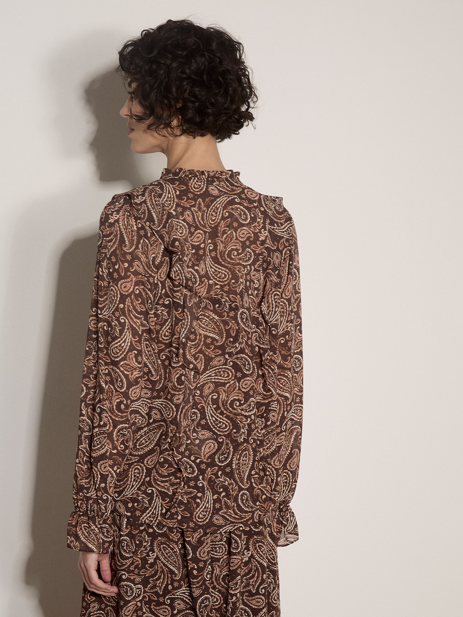 Apricot Rüschenbluse »Chiffonbluse« mit Paisleydruck