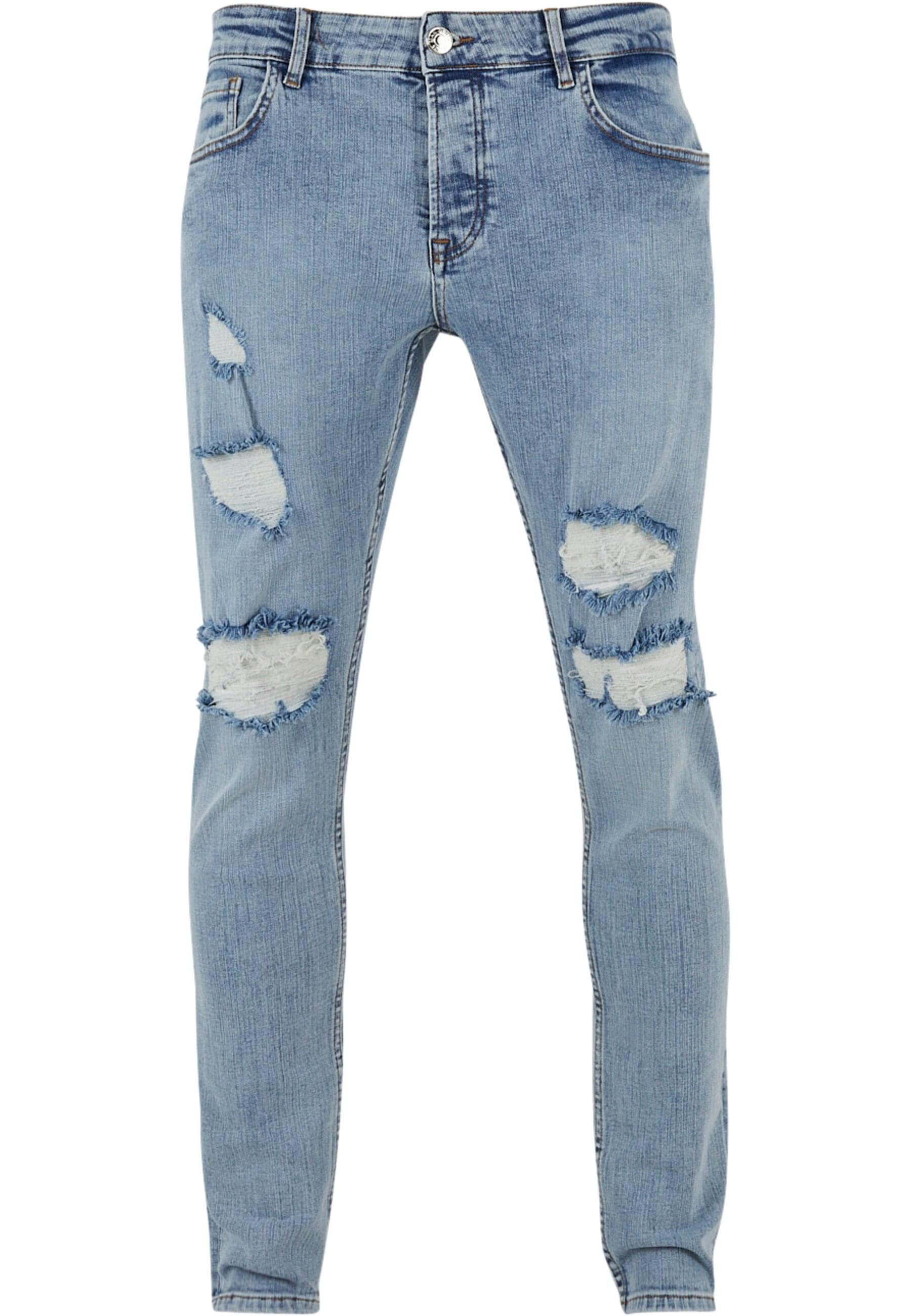 2Y Studios Bequeme Jeans "2Y Studios Herren 2Y Destroyed Skinny Fit Jeans"