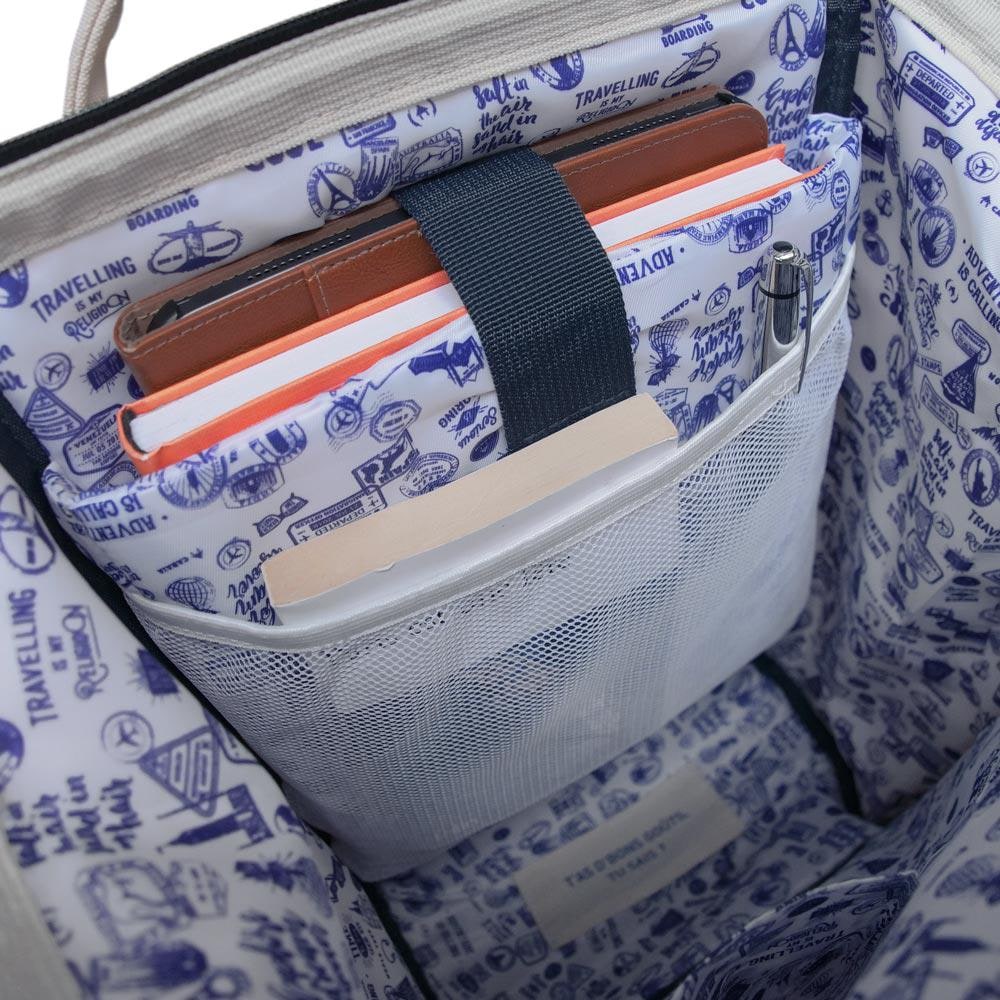 CABAIA Tagesrucksack »Small«, Cityrucksack mit austauschbaren Vordertaschen