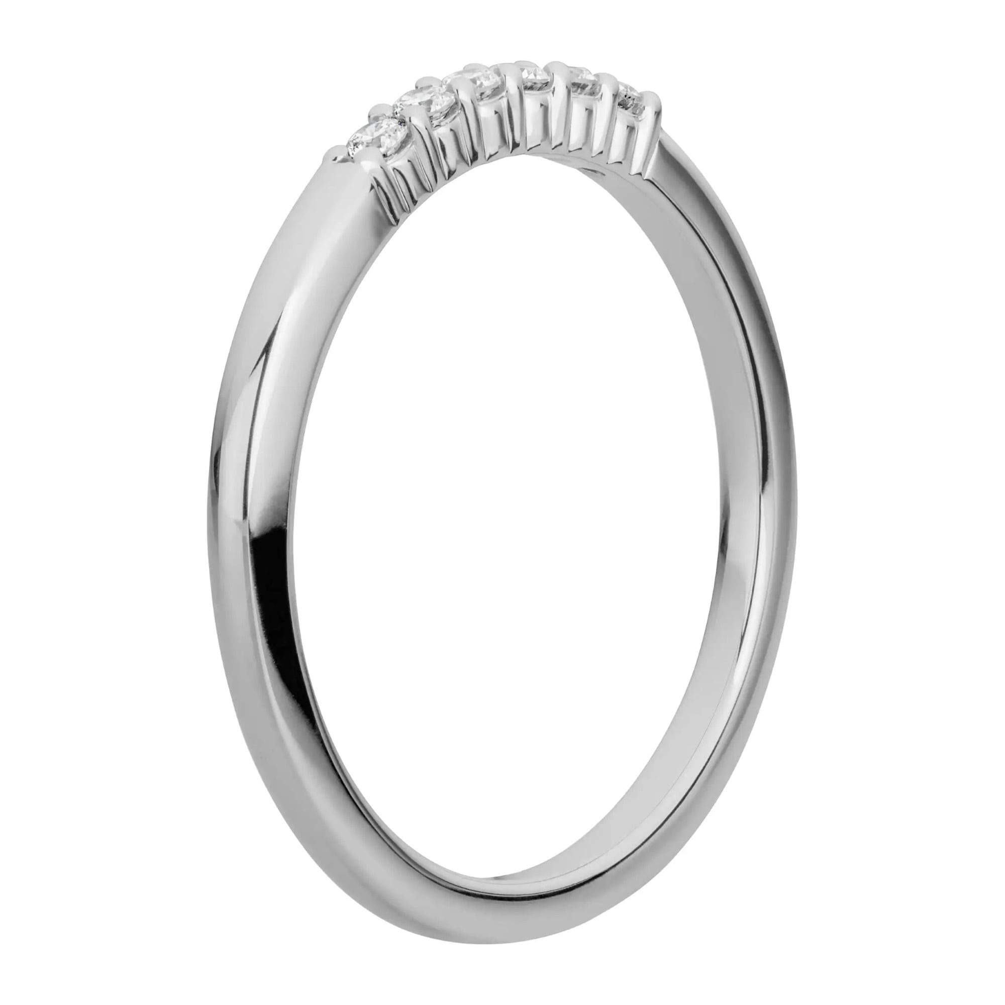 LYOMI Fingerring »585/- Weißgold 6 synth. Diam. 0,11ct.«