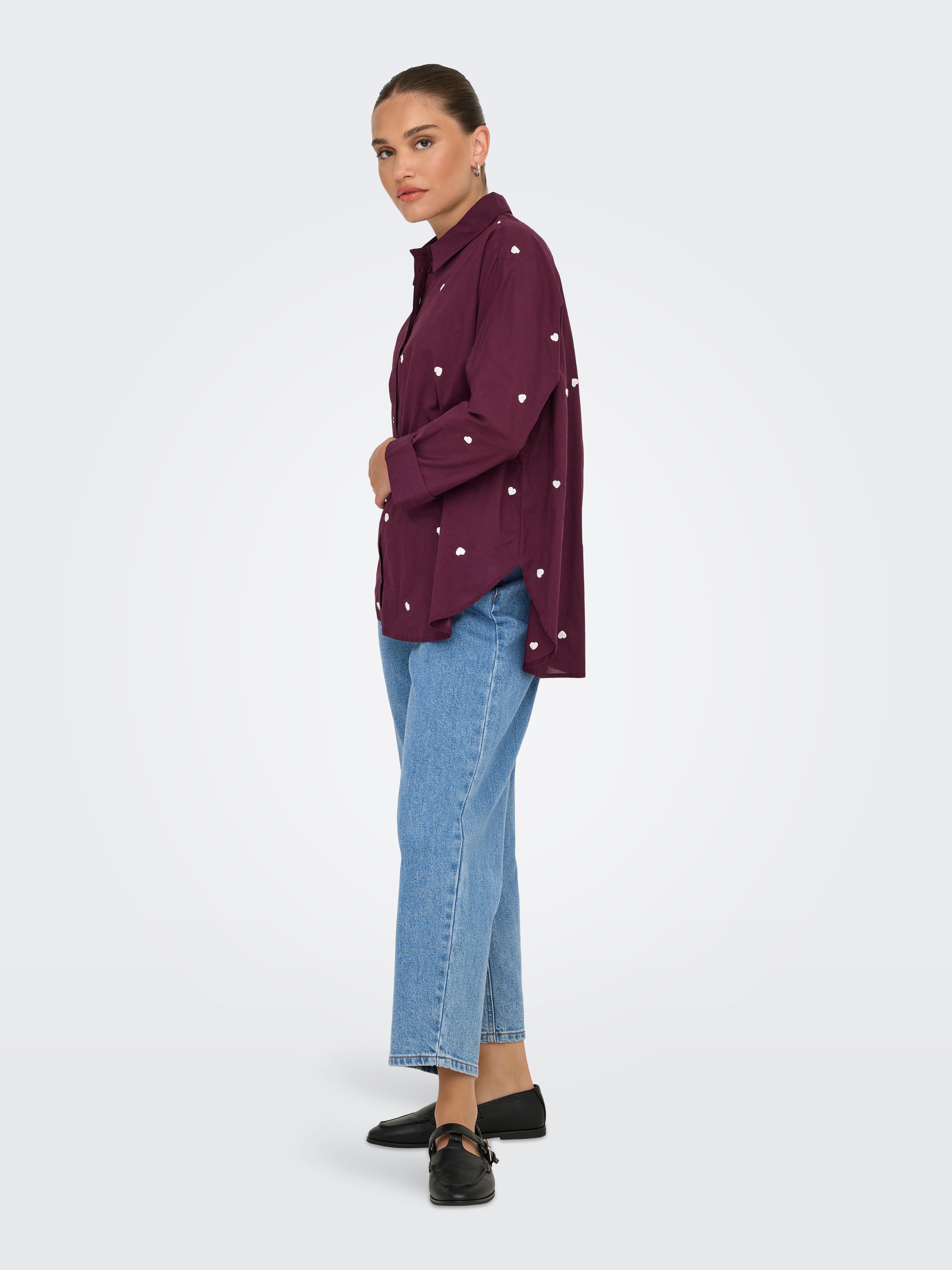 ONLY Hemdbluse »ONLNEW LINA GRACE LS EMB SHIRT NOOS WVN«