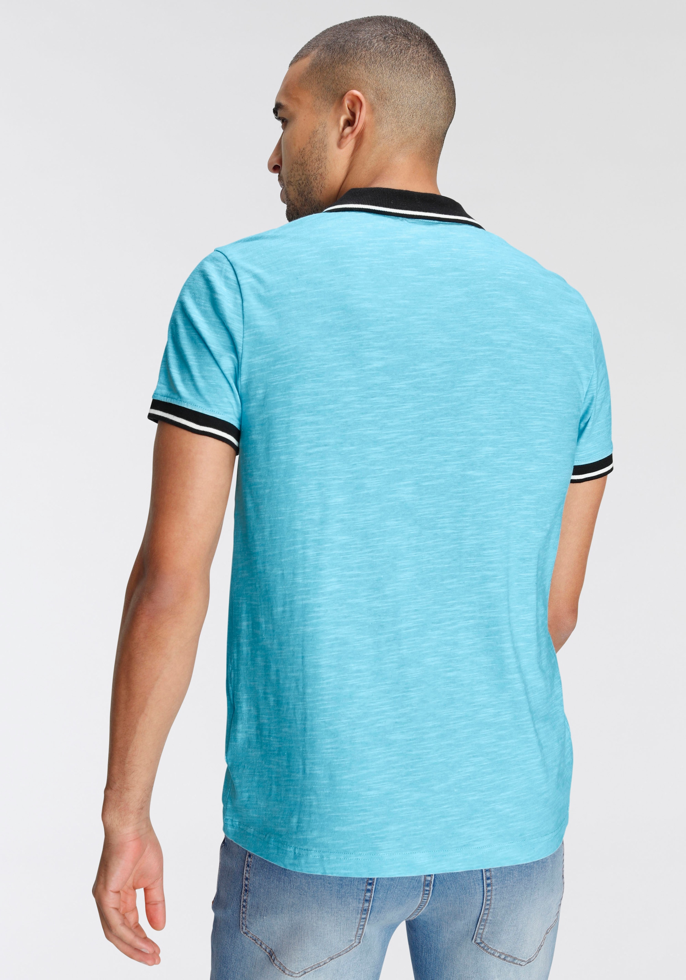 AJC Poloshirt, Kurzarm, schmal geschnitten, Polokragen, ideal für Sportarten