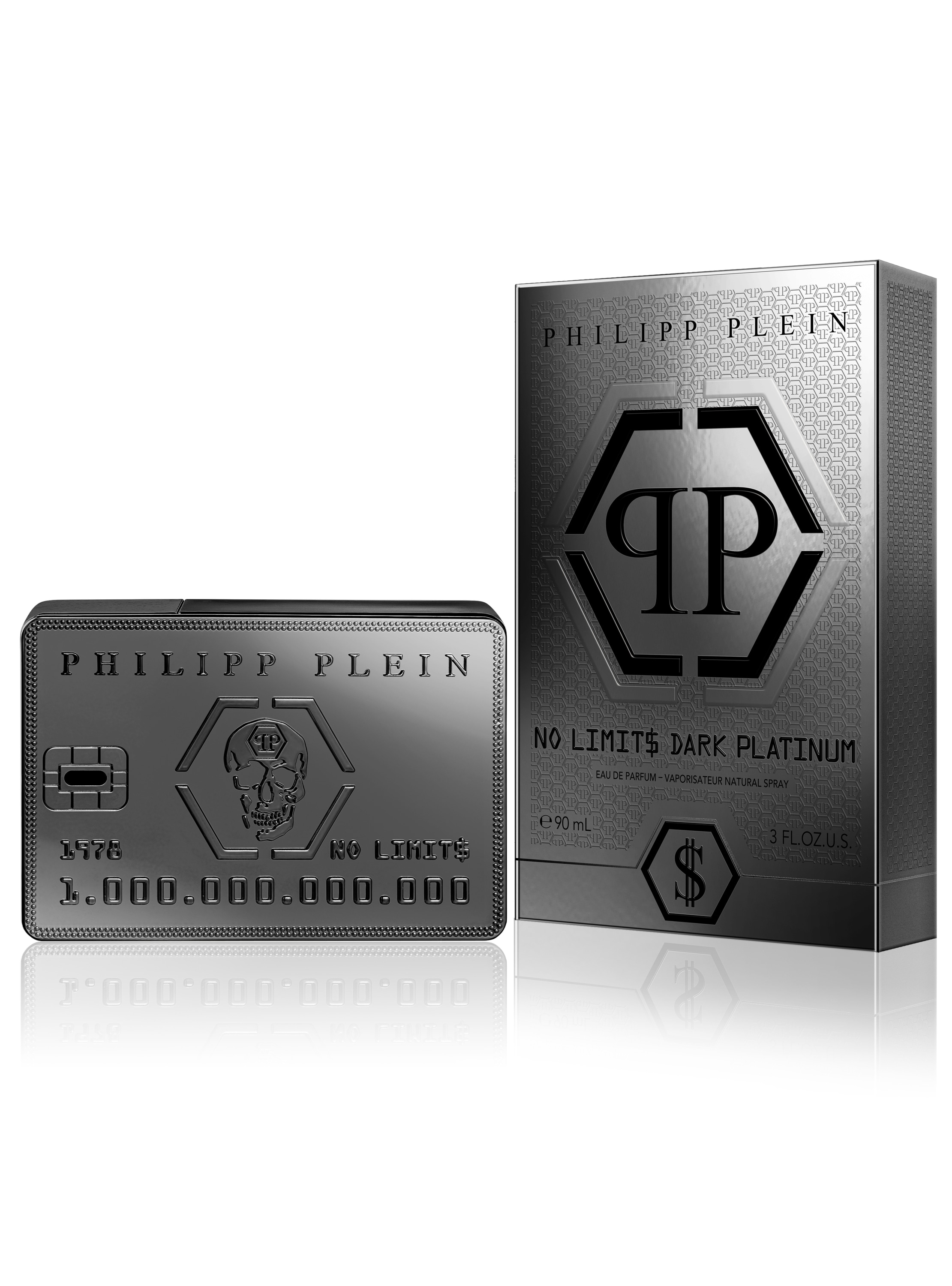 PHILIPP PLEIN Eau de Parfum »NO LIMIT$ DARK PLATINUM - 90ML«