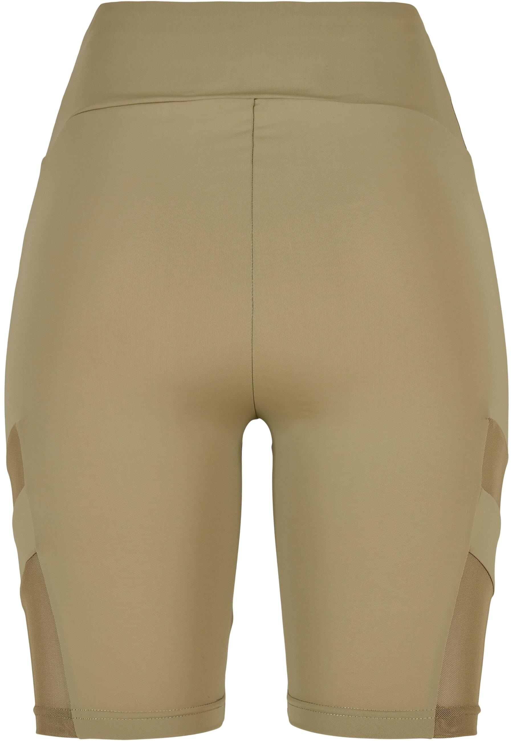 URBAN CLASSICS Stoffhose »Urban Classics Damen Ladies High Waist Tech Mesh Cycle Shorts«, (1 tlg.)