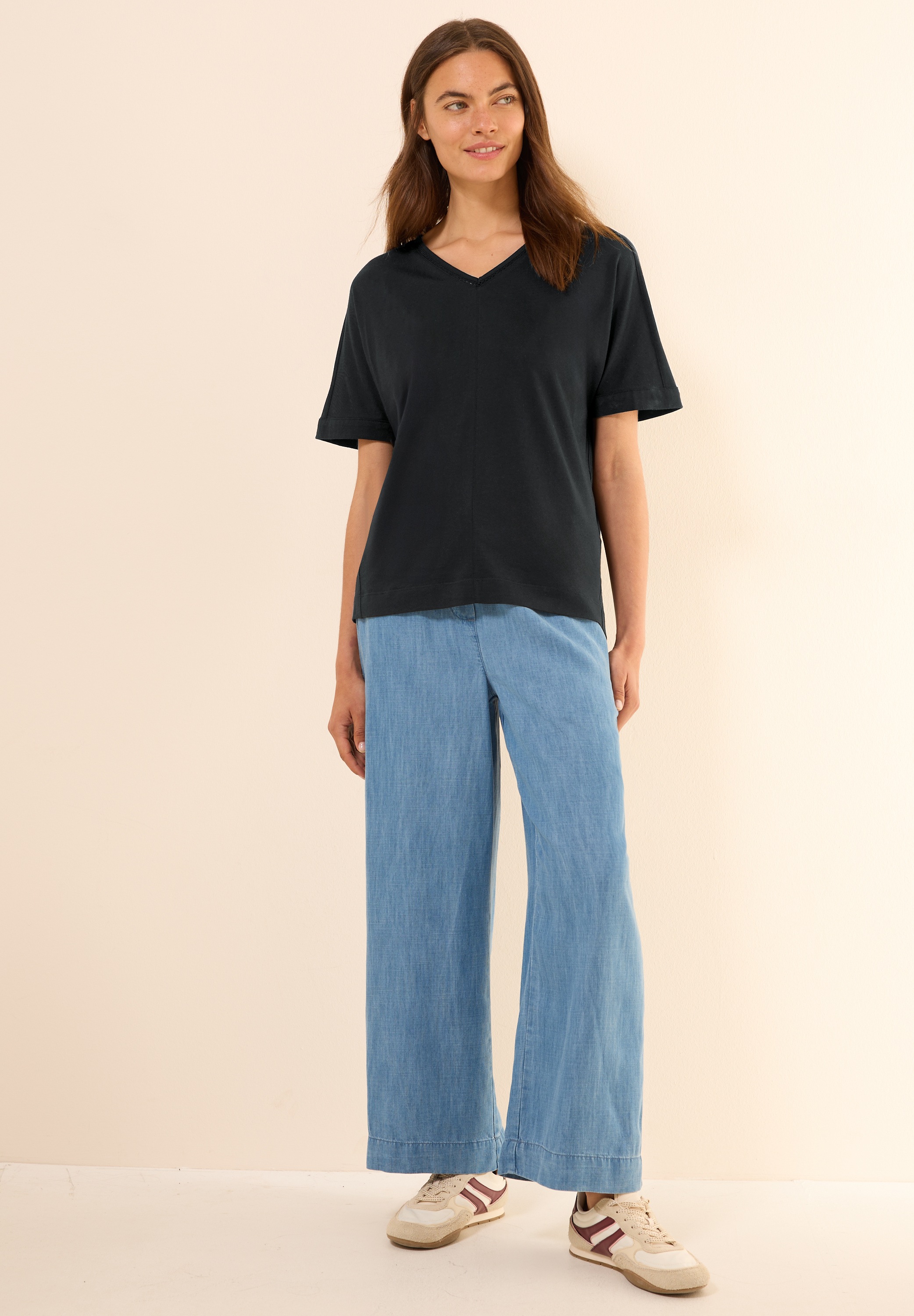 Cecil T-Shirt mit V-Ausschnitt