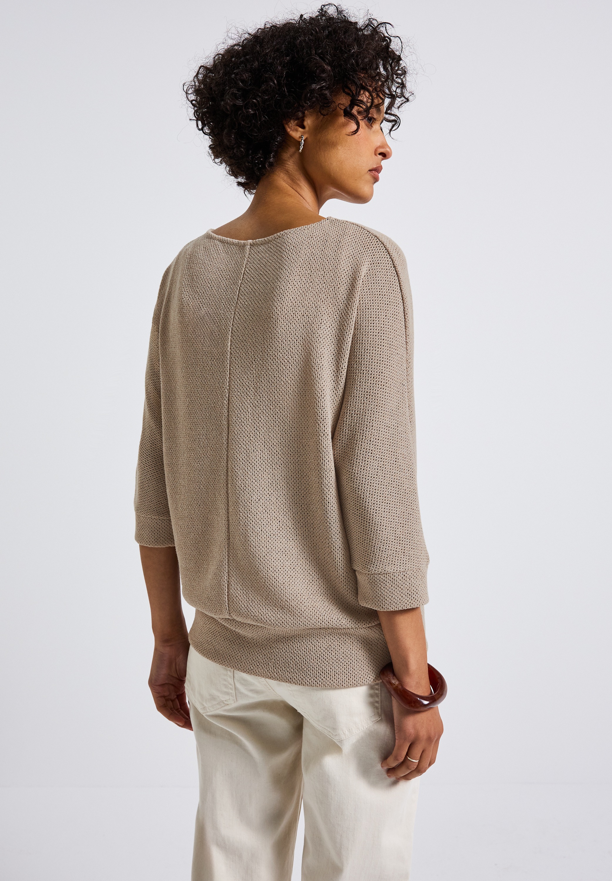 STREET ONE T-Shirt, mit U-Boot-Ausschnitt