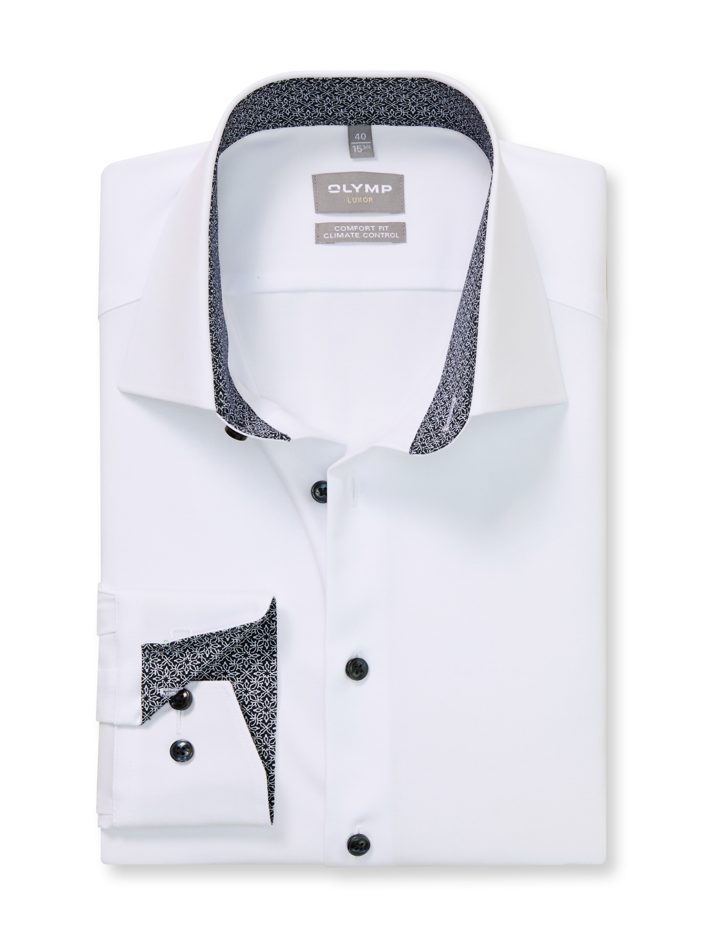 OLYMP Langarmhemd »24/7 - Luxor comfort fit« Climate Control, Businesshemd, New-Kentkragen, comfort fit