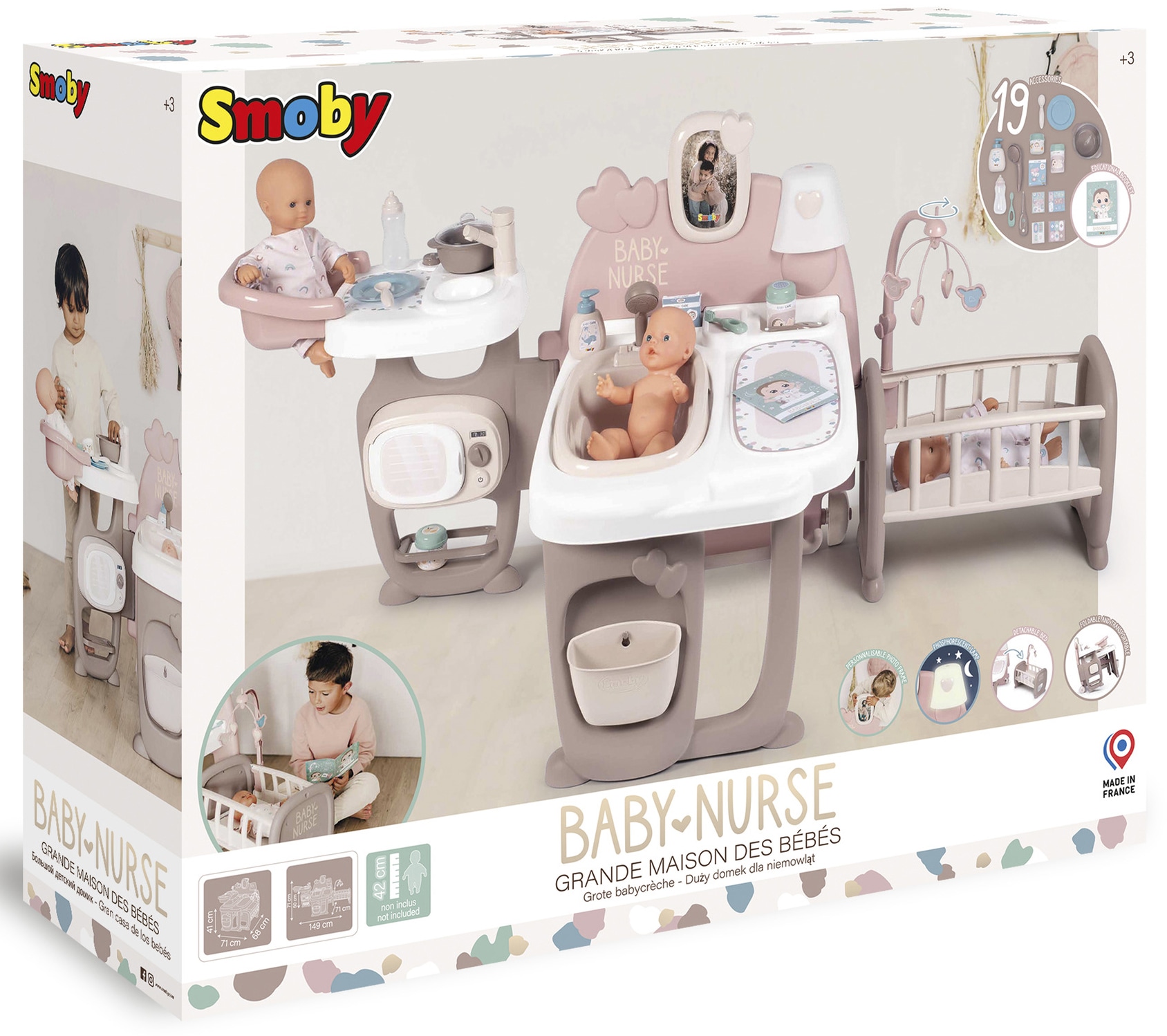 Smoby Puppen Pflegecenter »Baby Nurse, Puppen Spielcenter«