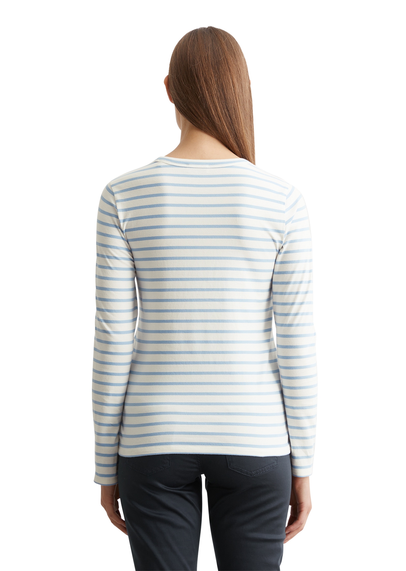 Marc O'Polo Langarmshirt »aus Organic-Cotton-Stretch-Jersey«