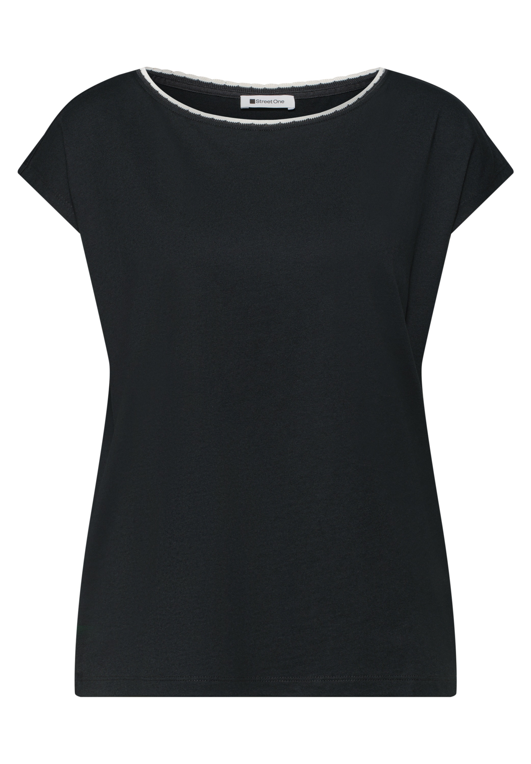 STREET ONE T-Shirt mit U-Boot-Ausschnitt