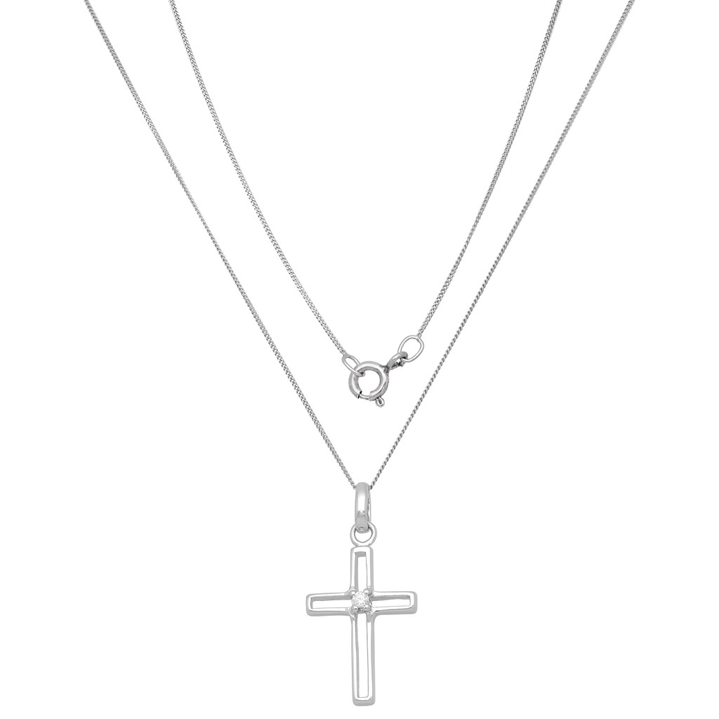 Vivance Kette mit Anhänger »cross pendant«