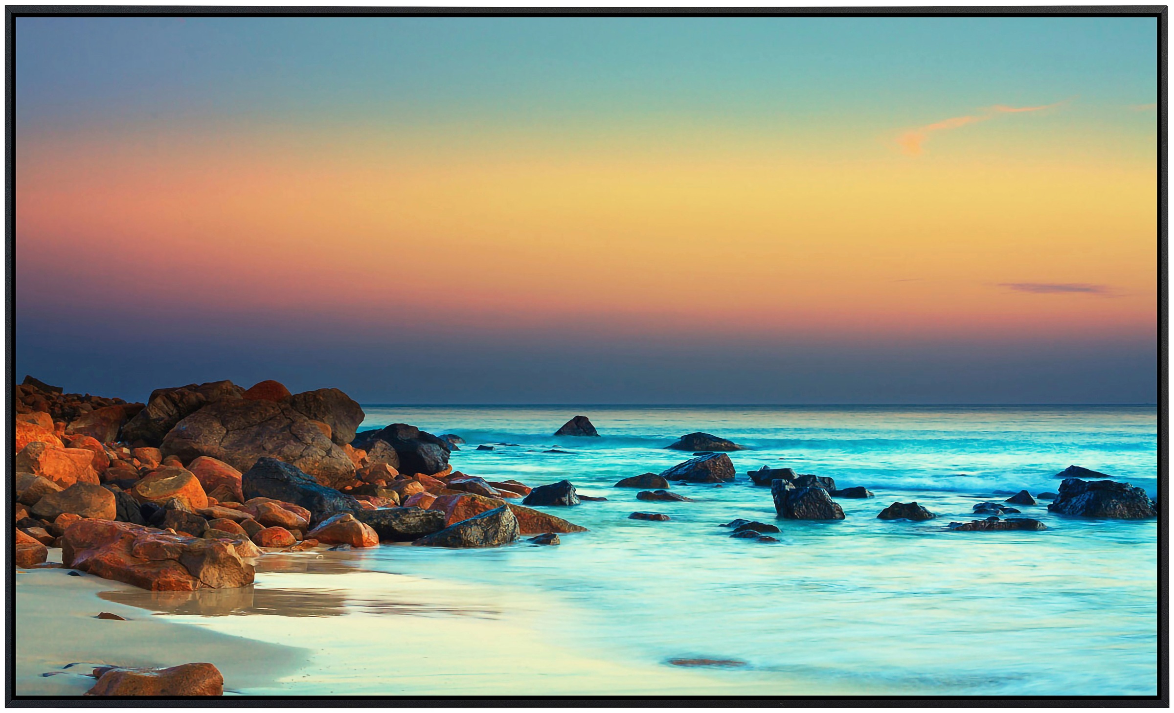 Papermoon Infrarotheizung »Sonnenuntergang über dem Meer«, sehr angenehme Strahlungswärme