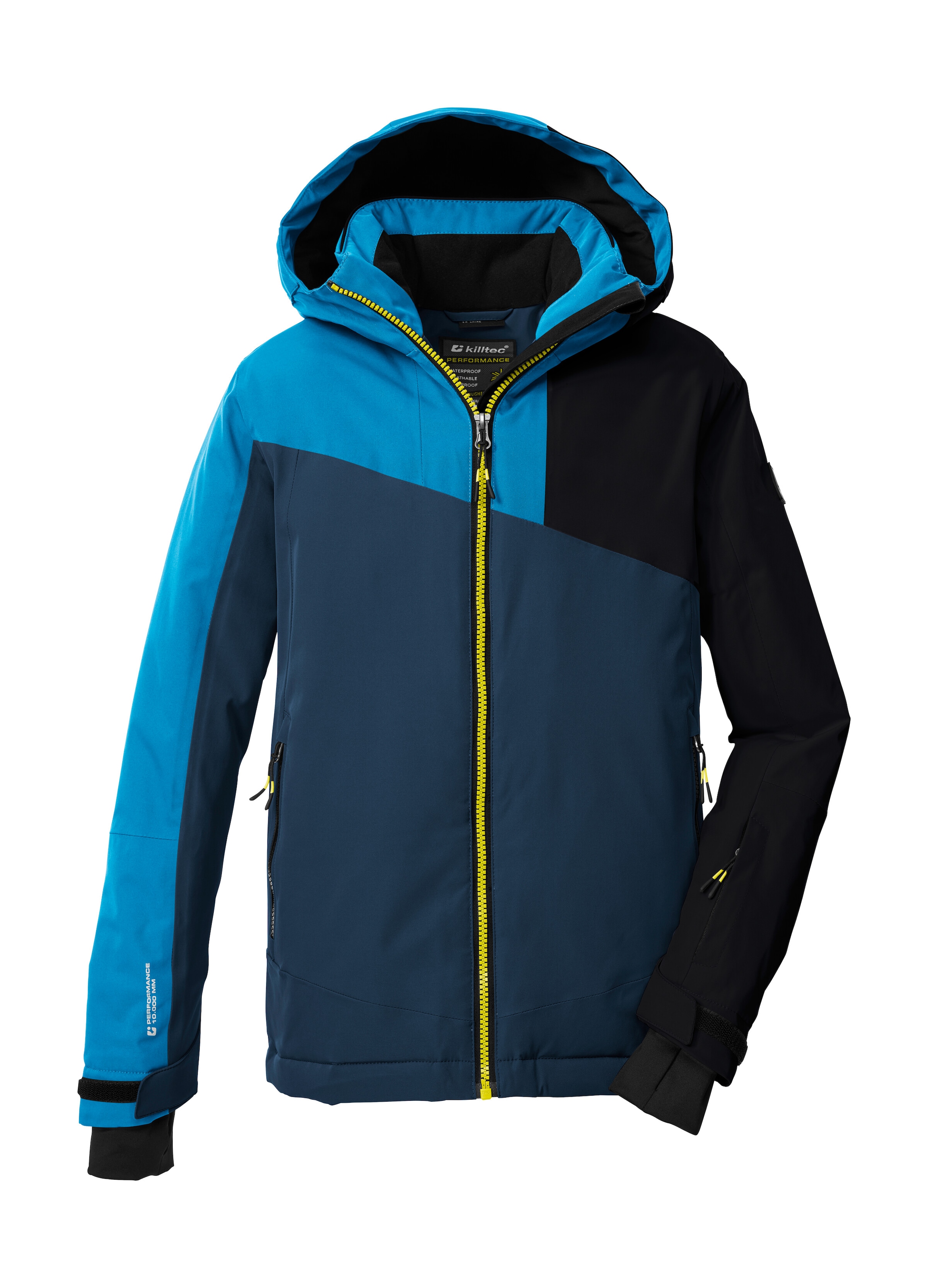 Killtec Skijacke "KSW 192 BYS SKI JCKT" Wind- und wasserdichte Kinder Skijacke mit verstellbarer Kapuze