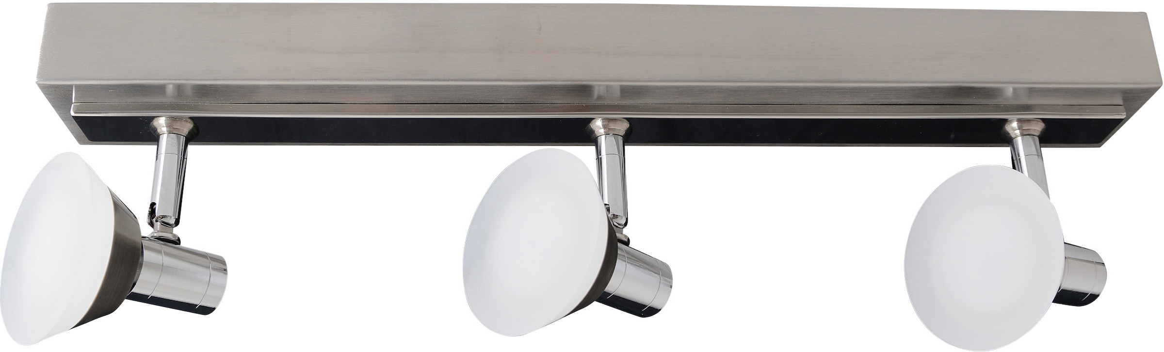 näve BAUR »Jericho«, LED chrom 3x Leuchtmittel | flammig-flammig, 20W, 3 incl. Deckenleuchte LED Metall/Glas,