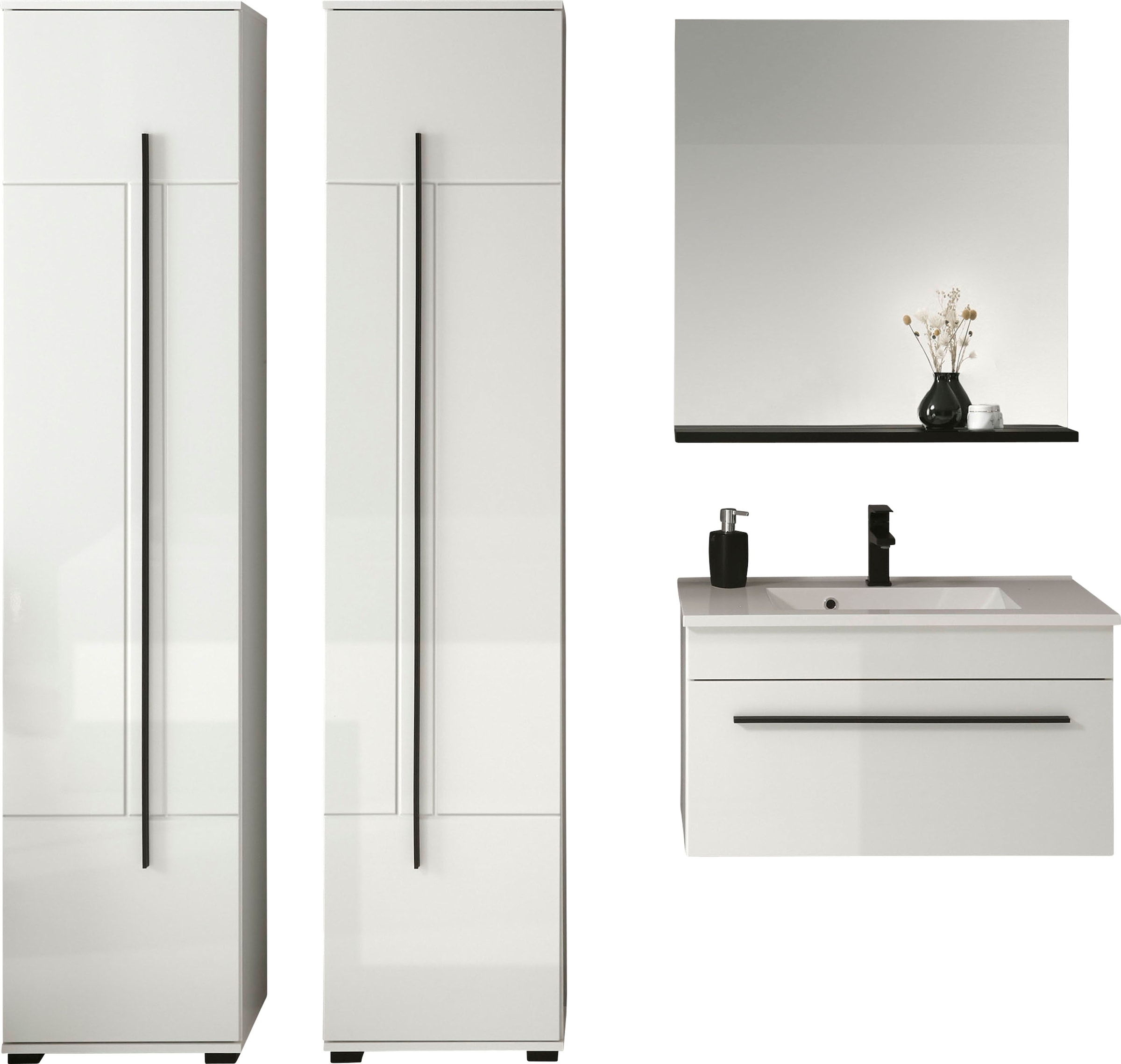 INOSIGN Badmöbel-Set "Cantara, Bad im modernen Design, 4-teiliges Badezimme günstig online kaufen
