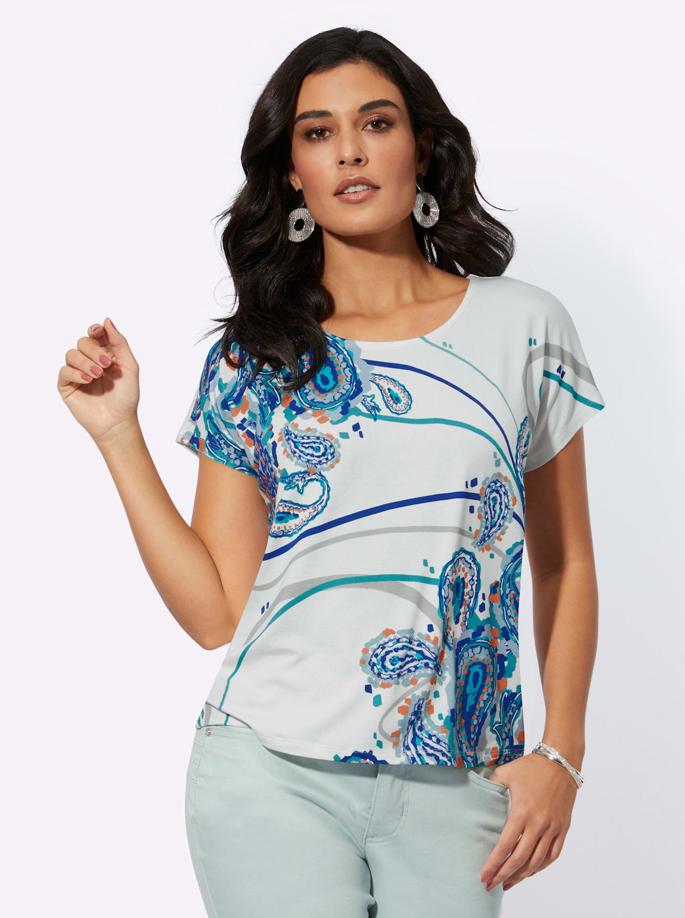 creation L Print-Shirt "Druck-Shirt" 1 Stk. tlg. günstig online kaufen