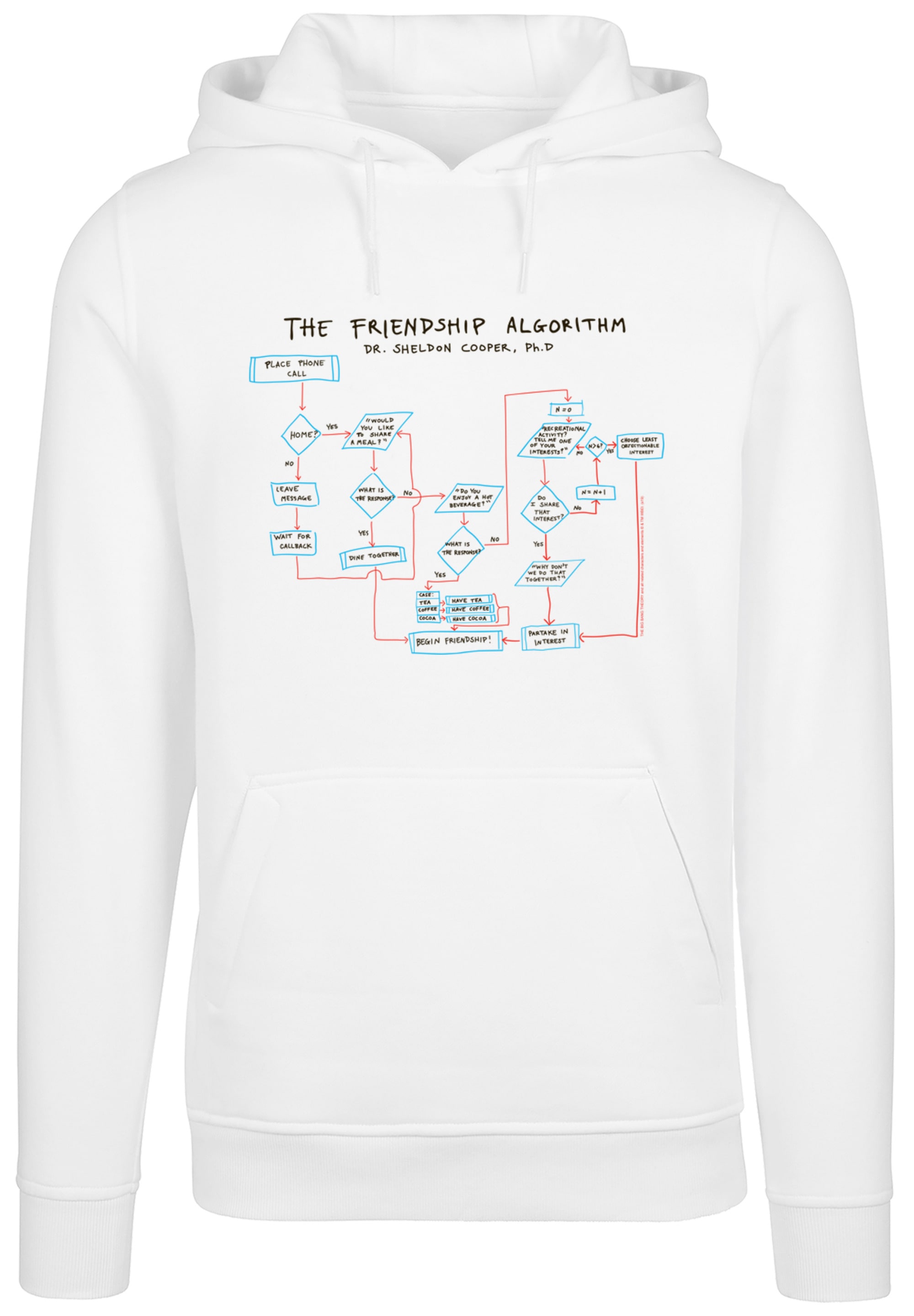 F4NT4STIC Sweatshirt "Big Bang Theory Theory Friendship Algorithm", Herren, günstig online kaufen