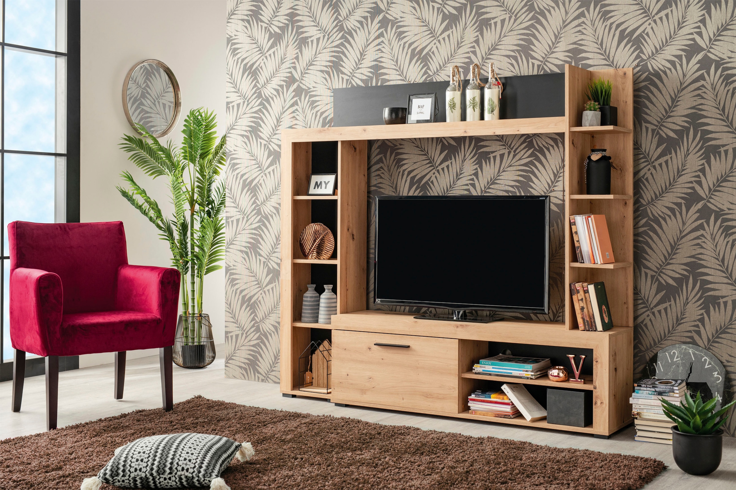 INOSIGN Wohnwand "Rubi" 4 Stk. tlg. günstig online kaufen