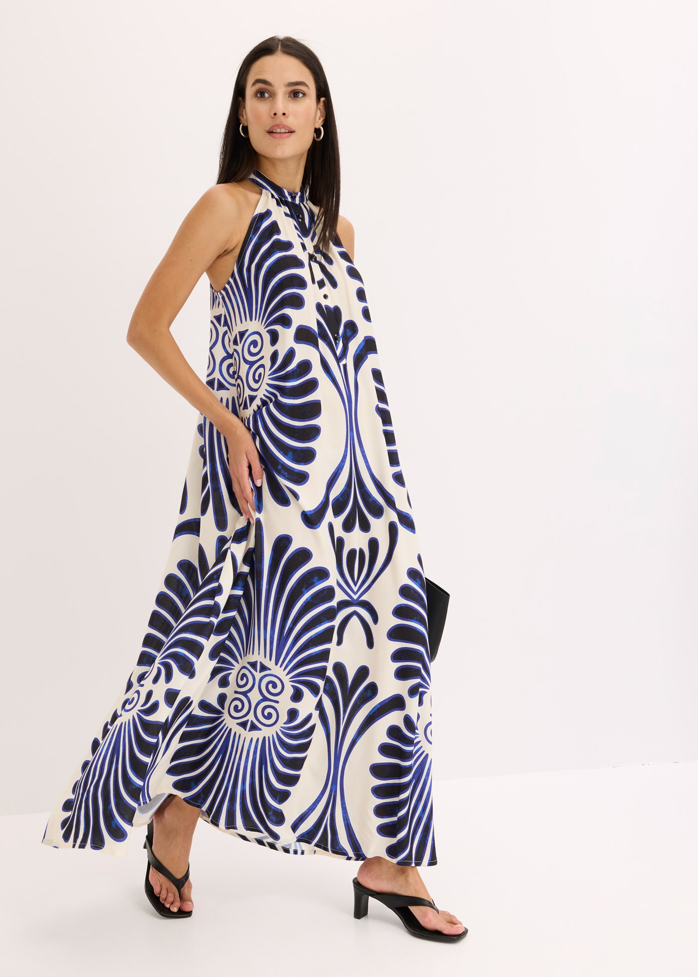 bonprix Maxikleid für Frühjahr und Sommer, aus Viskose, lässiger Schnitt