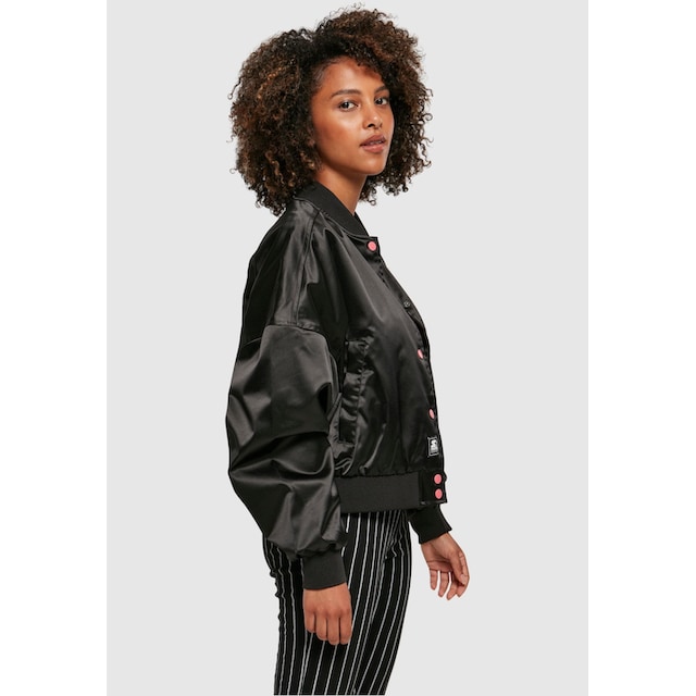 Starter mit Black (1 Collegejacke Ladies »Damen BAUR Kapuze Jacket«, College für kaufen Starter Satin Label | St.),