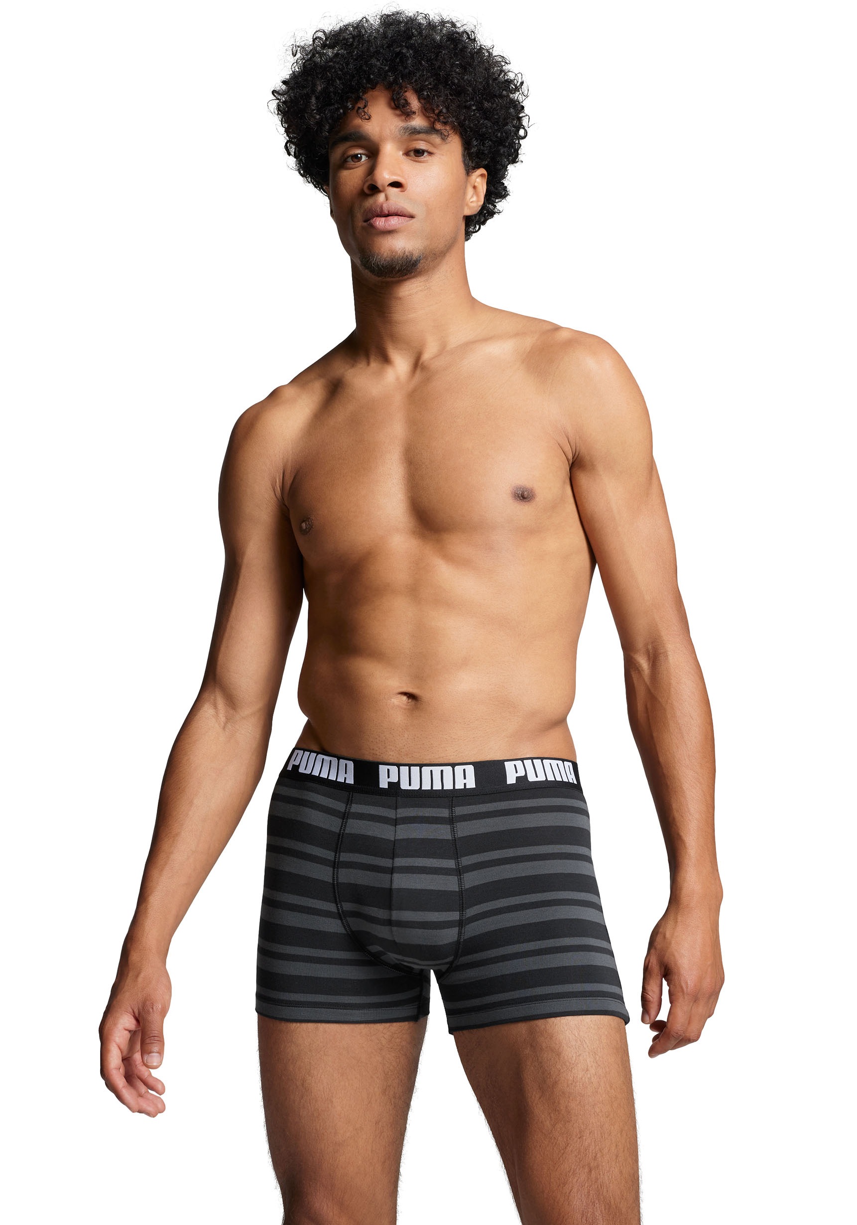 PUMA Boxer, (Packung, 2er-Pack), mit Logo Webbund