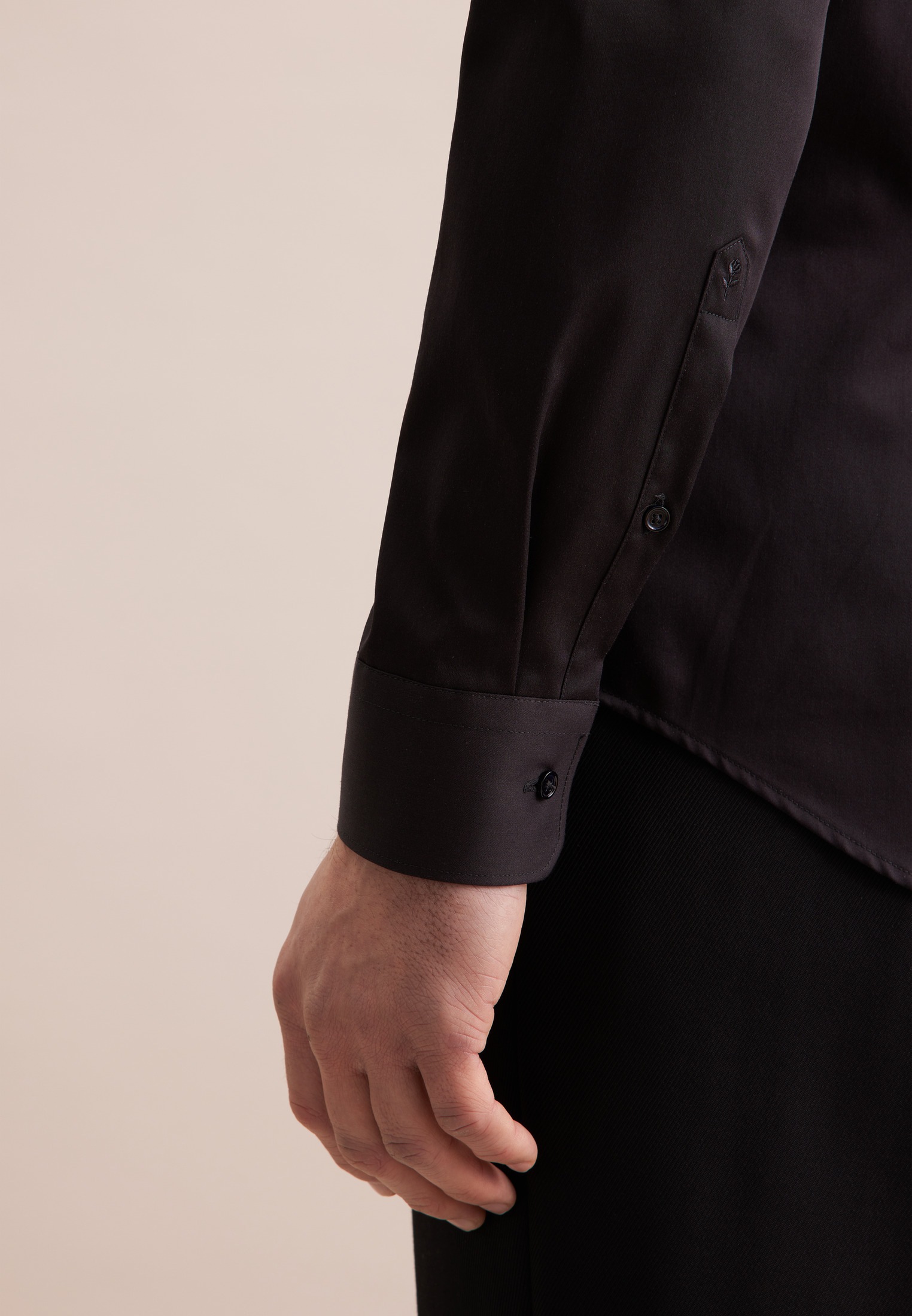 seidensticker Businesshemd »Schwarze Rose«, Shaped Kentkragen Uni