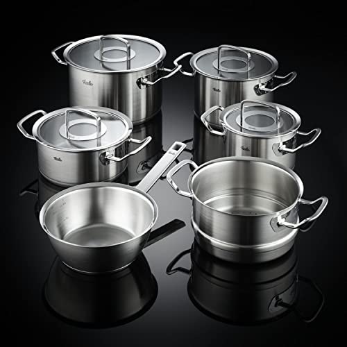 Original Profi Collection Topf-Set mit Glasdeckeln und Schmortopf 6 El.