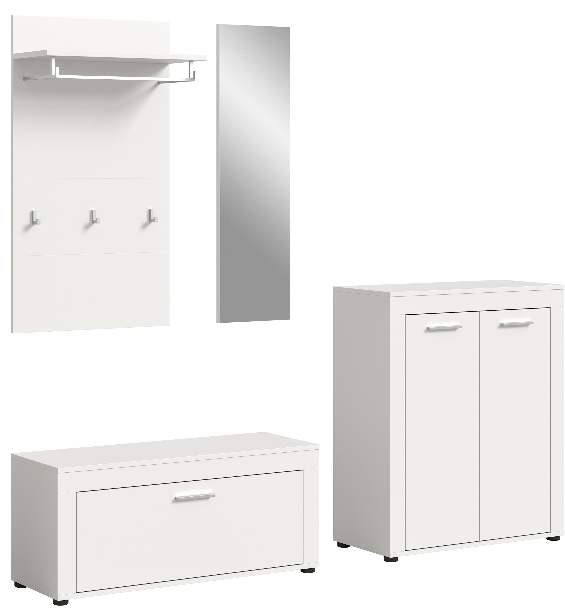 INOSIGN Garderoben-Set "Aosta", (Set, 4 St.), Aosta, Höhe 191 cm, Garderobe günstig online kaufen