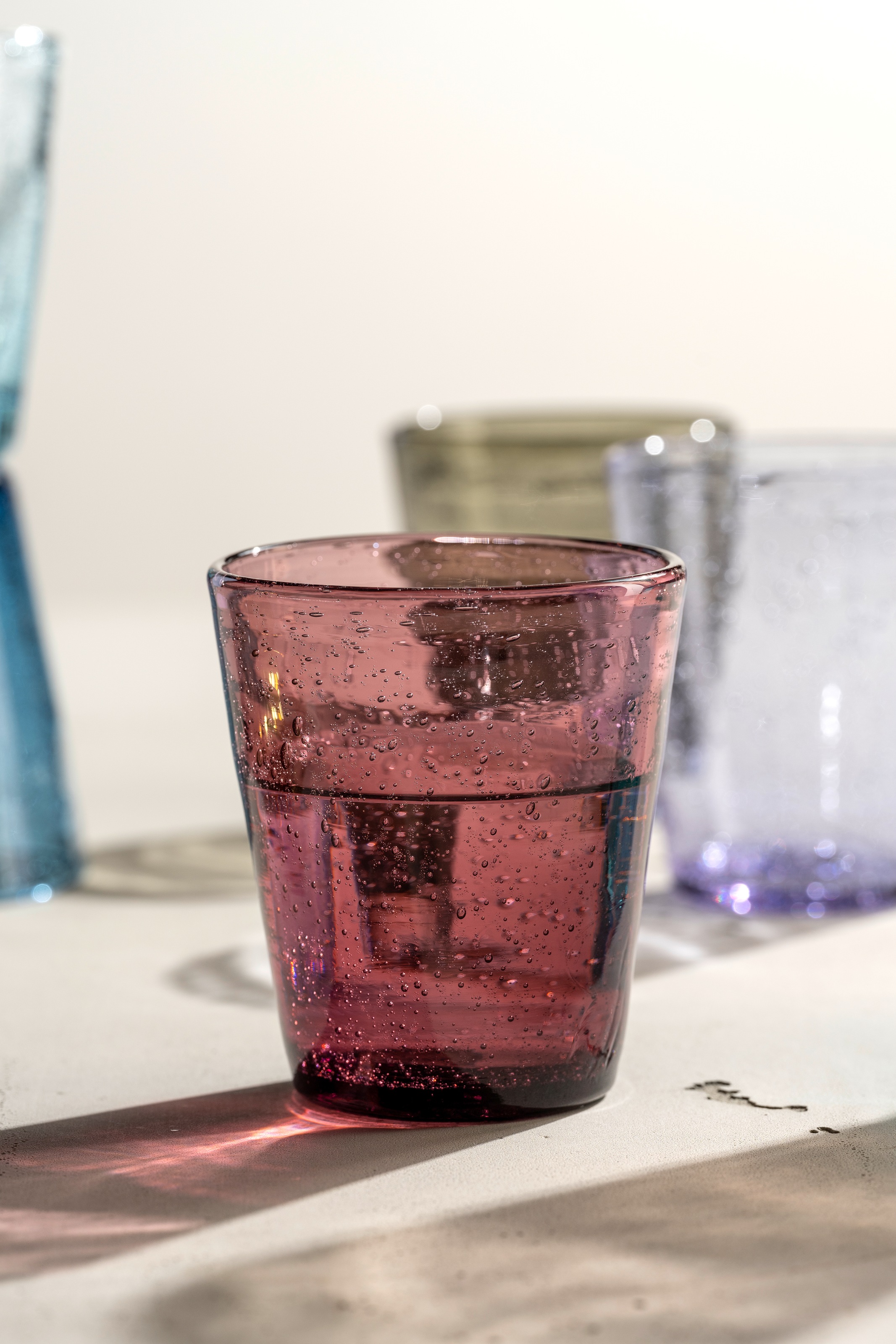 LEONARDO Gläser-Set »Trinkglas BURANO, 330 ml, 4er-Set«, (Set, 4 tlg.), aus mundgeblasenem Schaumglas