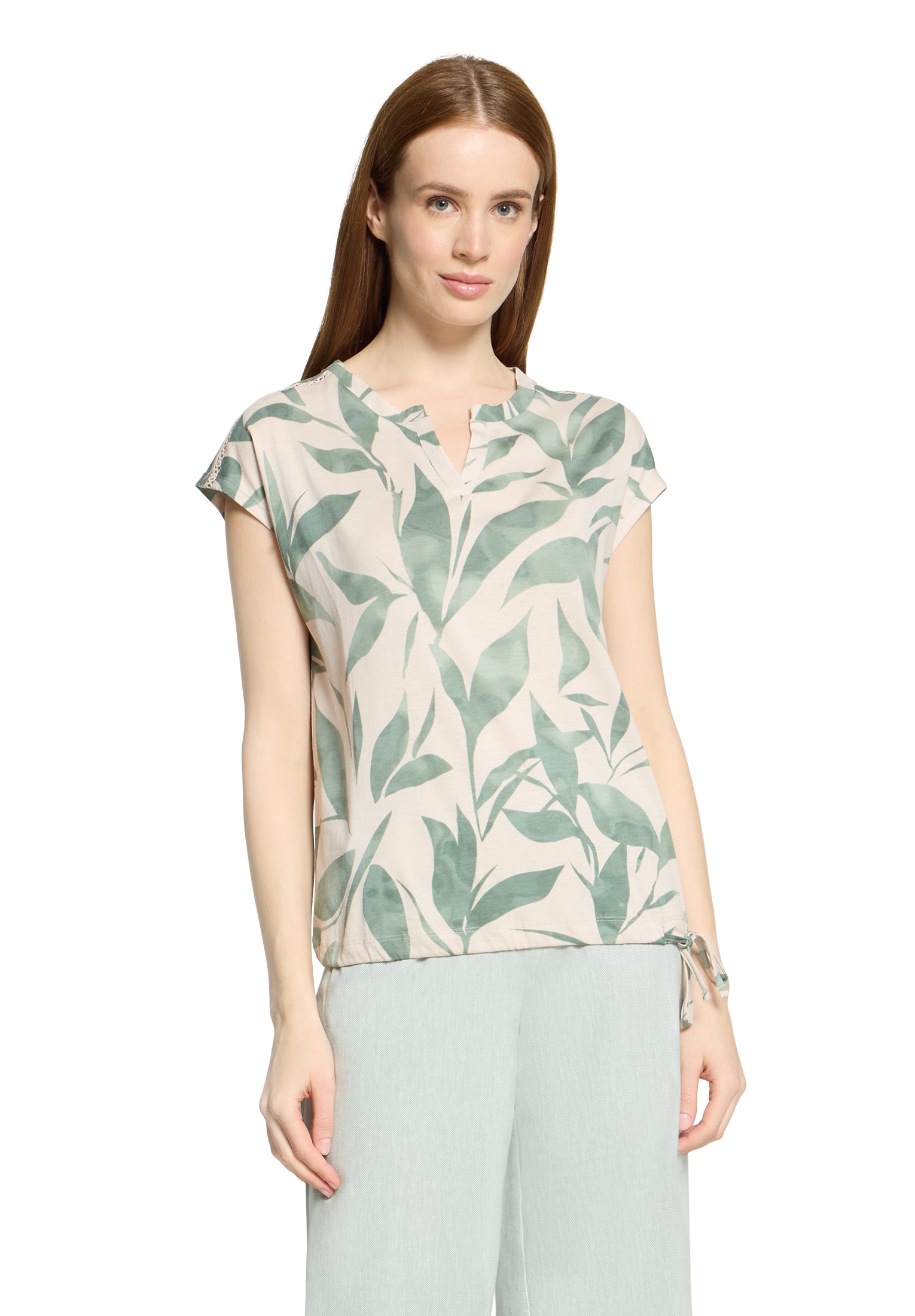 Betty&Co Kurzarmshirt "Damen mit Tunnelzug" 1 Stk. günstig online kaufen