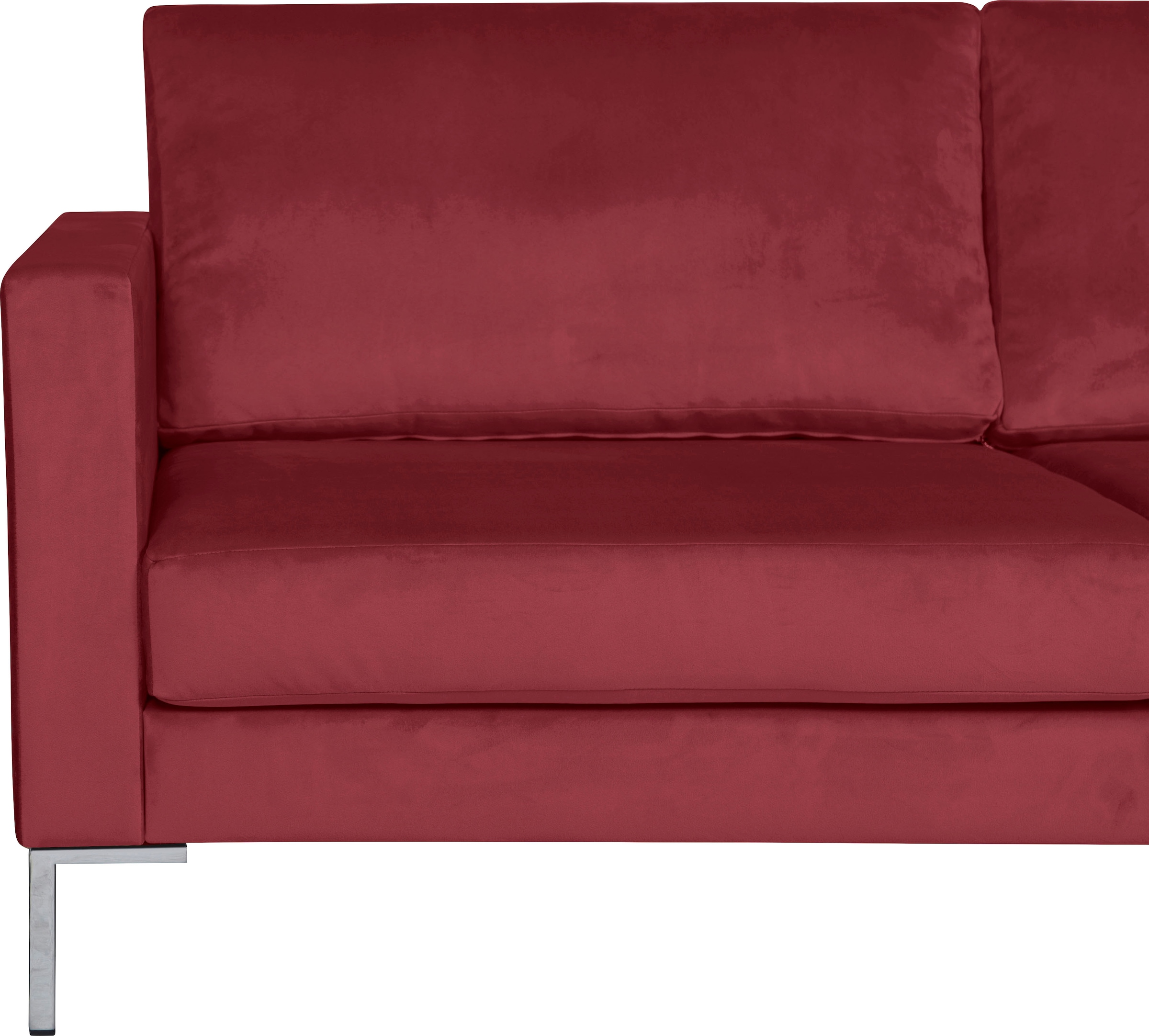 Black Friday Alte Gerberei Ecksofa »Velina«, mit Metall-Winkelfüßen, Breite  251 cm | BAUR