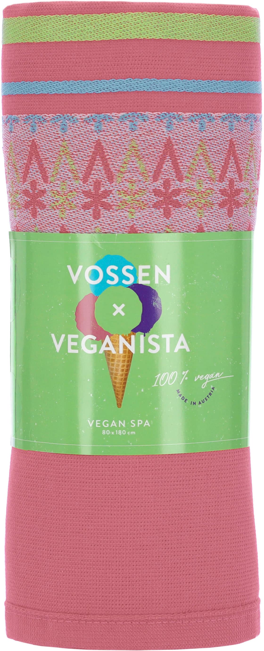 Vossen Hamamtuch »vegan spa«, (1 St.), mit geometrischen Elementen im All-Over Design