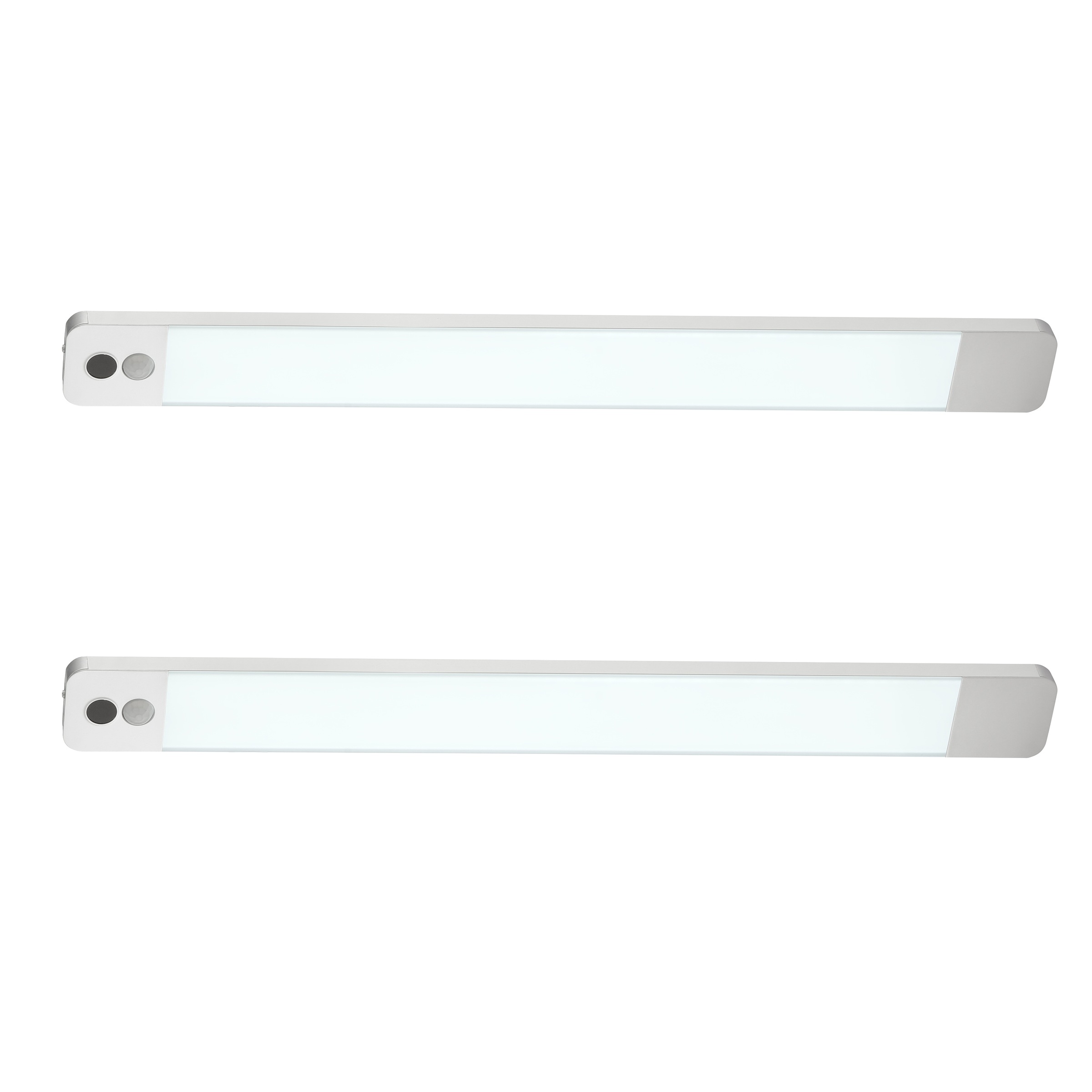 Hanseatic LED Unterbauleuchte »LUBLUGHK223« LED-Modul 2 Stk. Neutralweiß 2er-Set, 40 cm, 350 lm, Akkubetrieb, Bewegungsmelder, dimmbar, 4000 K