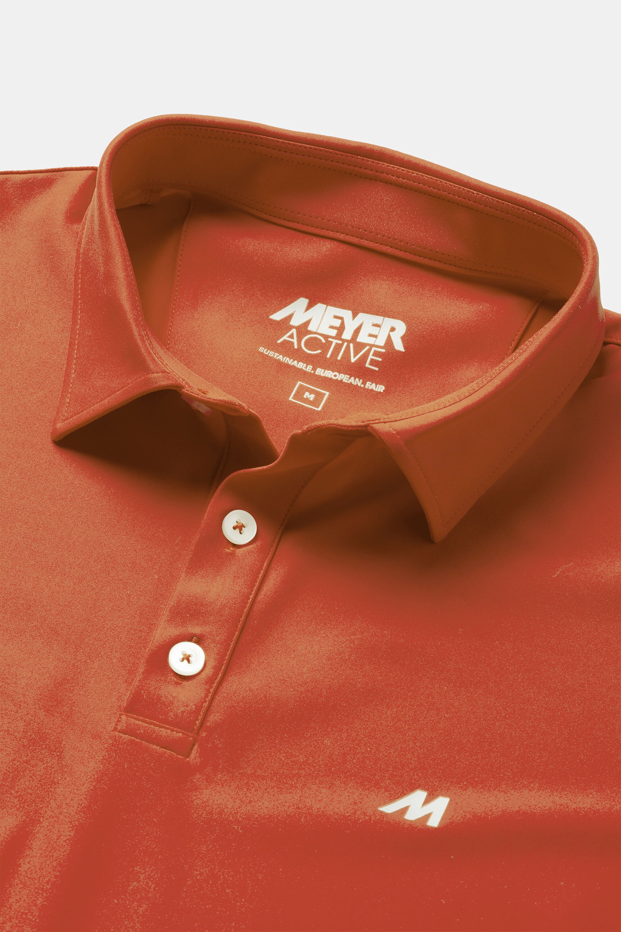 MEYER Tiger Polo Shirt Orange Size L 7
