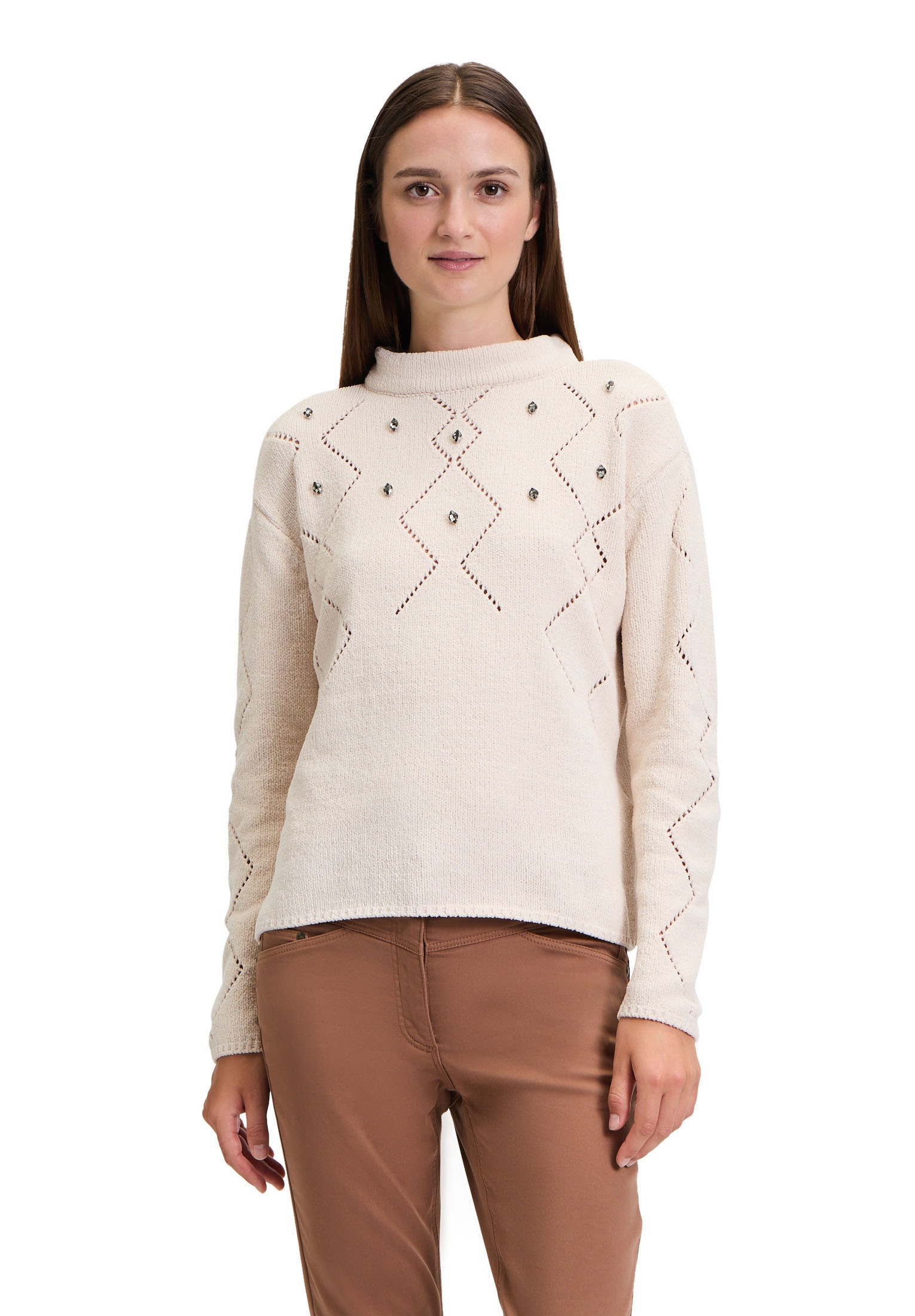 Betty Barclay Strickpullover "Betty Barclay Strickpullover mit Schmuckstein günstig online kaufen